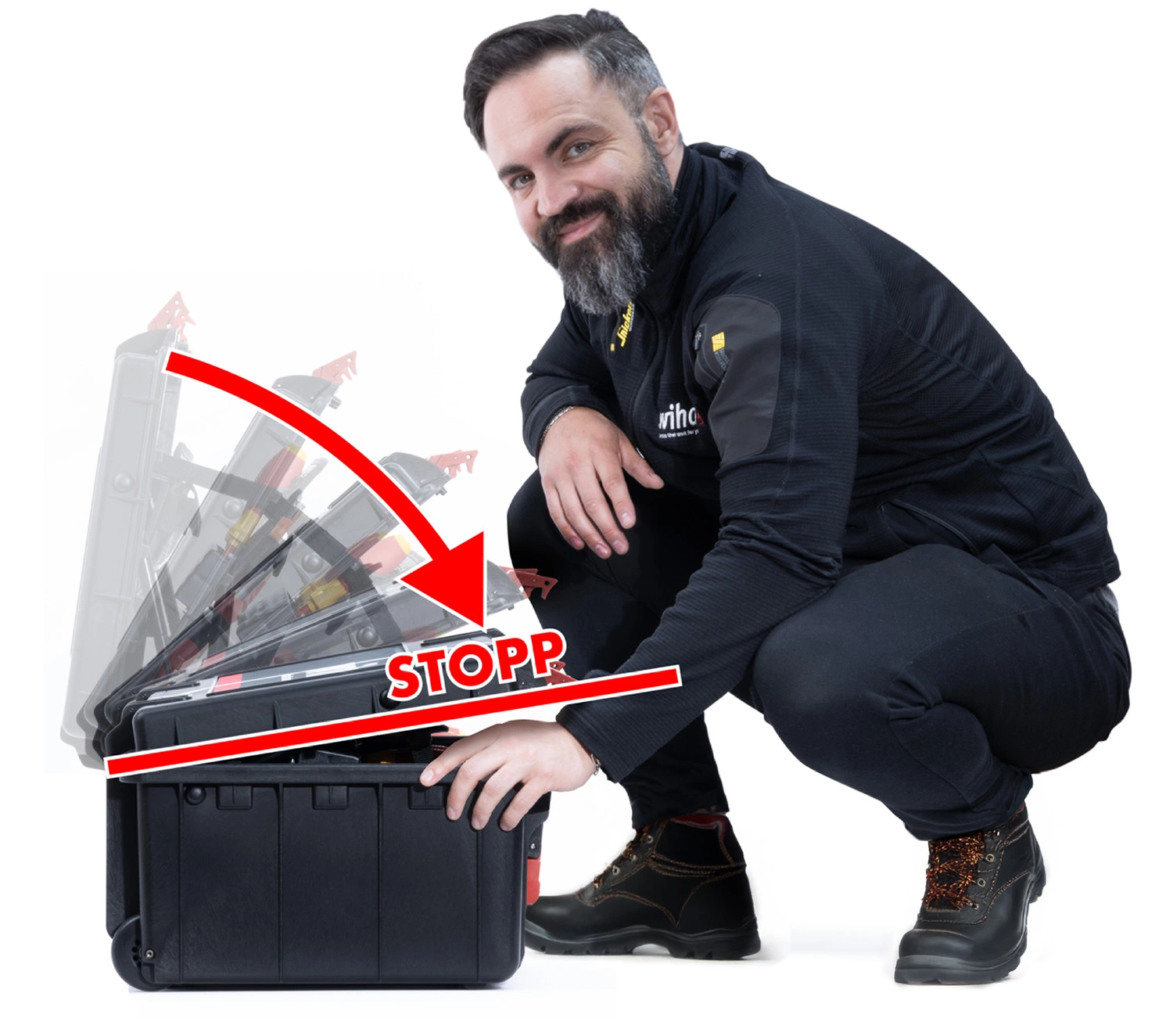 Wiha 45795 XL 2 Jeu d'outils électriques dans un chariot - 60 pièces-image