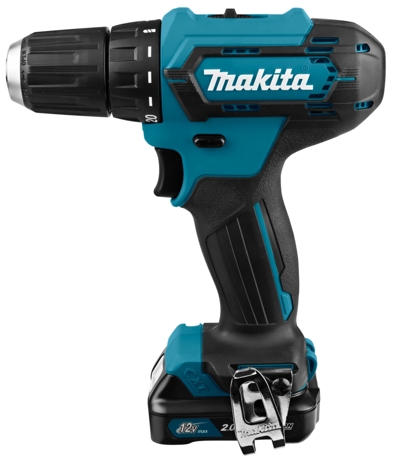 Makita DF333DSAJ Perceuse visseuse sans-fil - 12V Li-ion Max Li-ion - 2 batteries 2,0 Ah - MAKPAC - 30 Nm-image