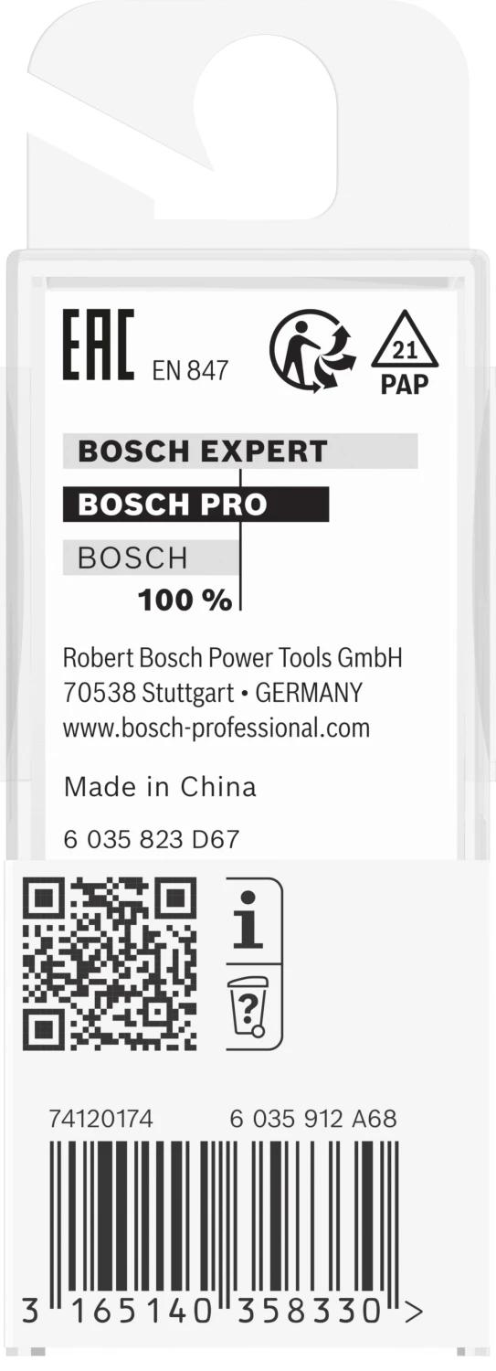 Bosch 2608628372 - Fraise à rainurer droit 8 mm, D1 8 mm, L 25,4 mm, G 56 mm-image