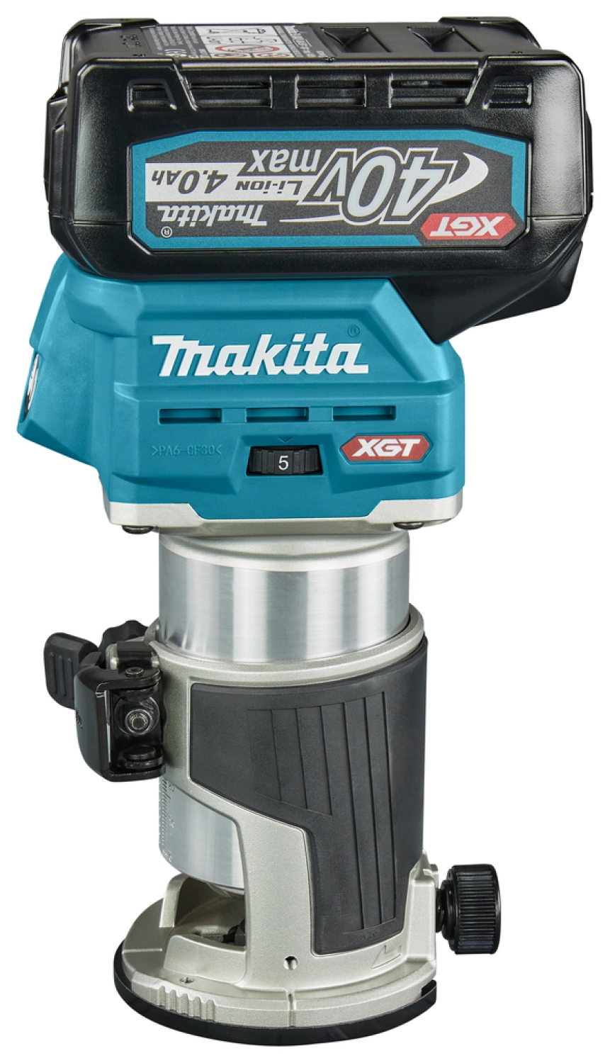 Makita RT001GM206 XGT 40V Max Li-ion Accu Boven- en kantenfrees set (2x 4,0Ah) in Mbox - 89 x 89 mm - koolborstelloos-image