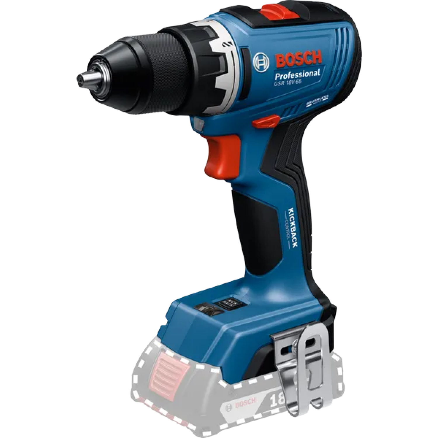Bosch 18V accu schroefboormachine (GSR 18V-65) & slagschroevendraaier (GDR 18V-215) combiset (2x 5.0Ah accu + lader)-image