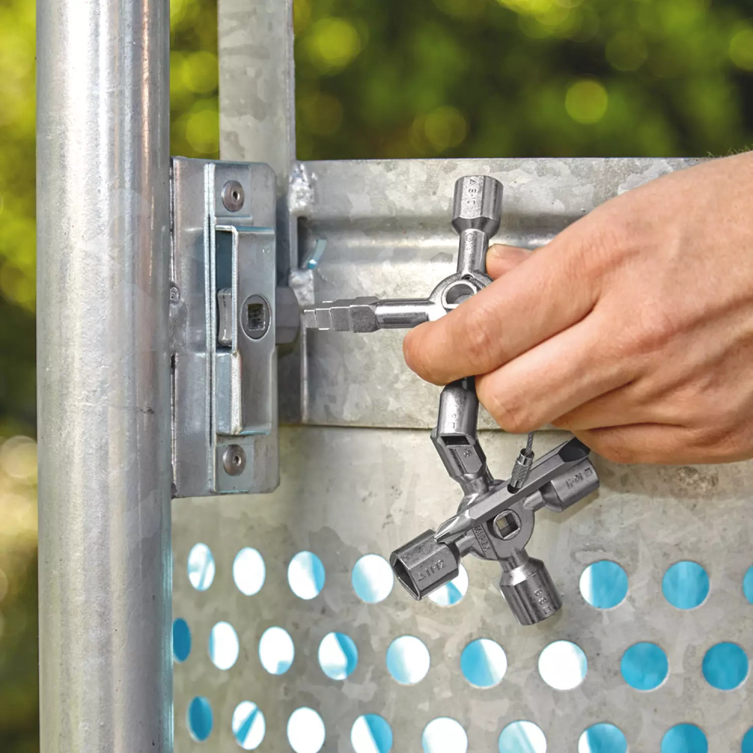 Knipex 00 11 01 TwinKey schakelkastsleutel met 10 profielen-image