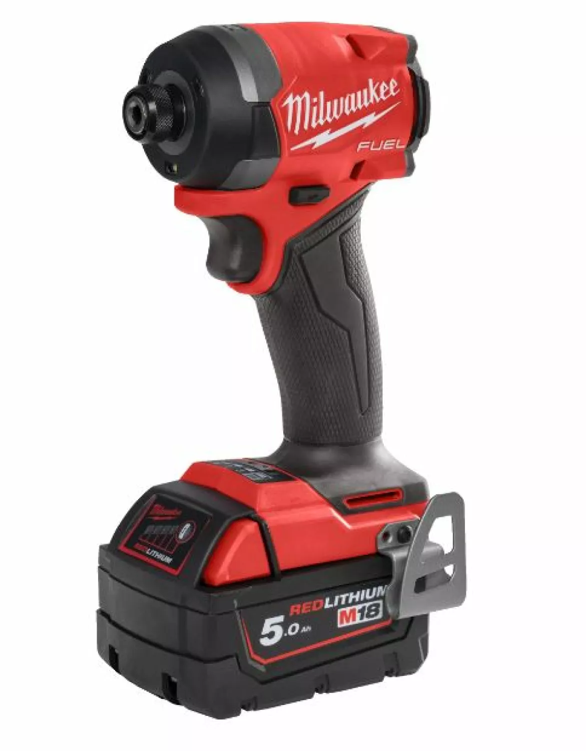 Milwaukee M18 FPP2A3-502X 18V Li-Ion accu klopboor- /schroefmachine (M18 FPD3-0) & slagschroevendraaier (M18 FID3-0) combiset (2x 5.0Ah) in HD Box-image