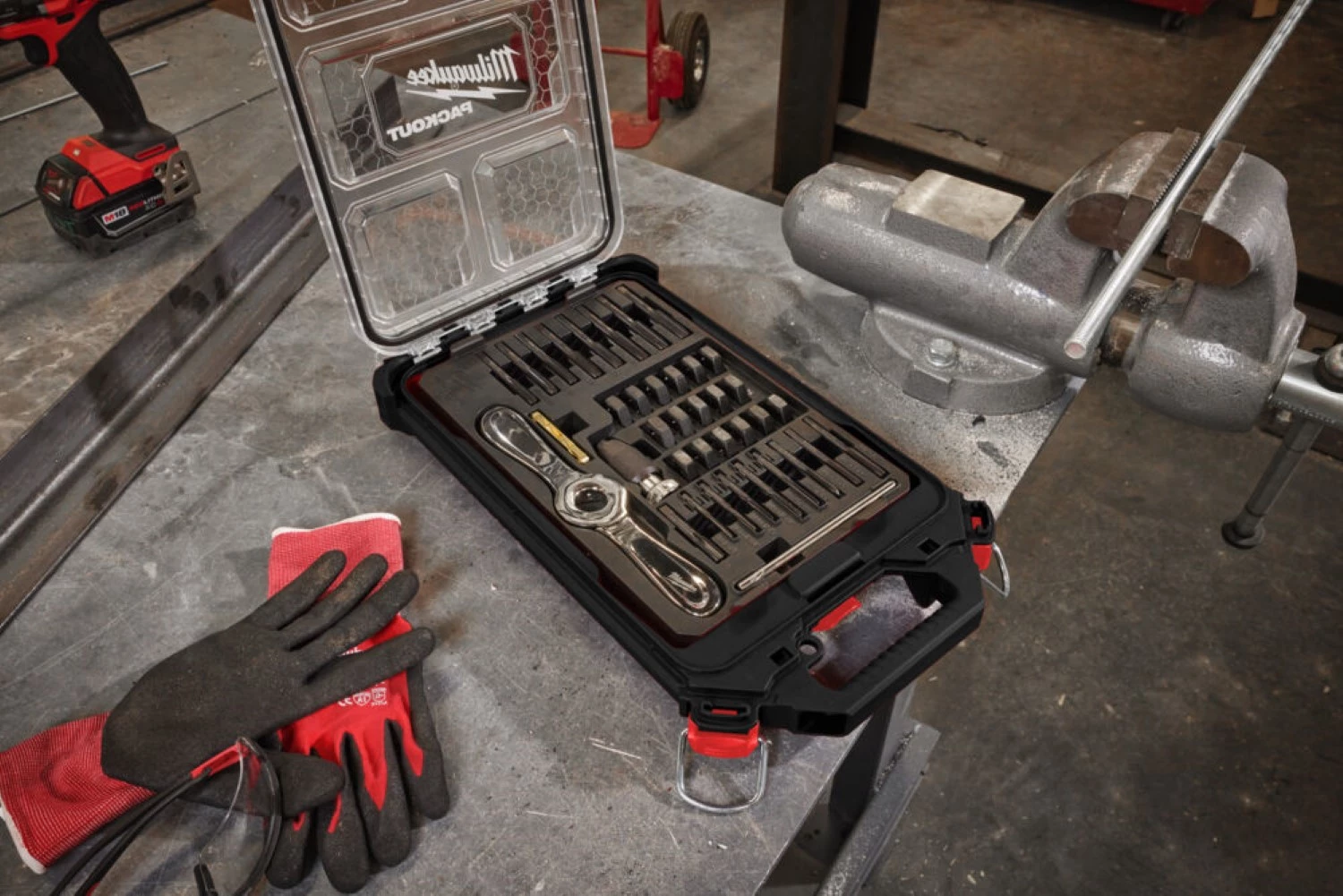 Milwaukee 4932498721 38-delige Tap- en snijset Packout™ - met Hex-LOK™ 2-in-1 hendel-image