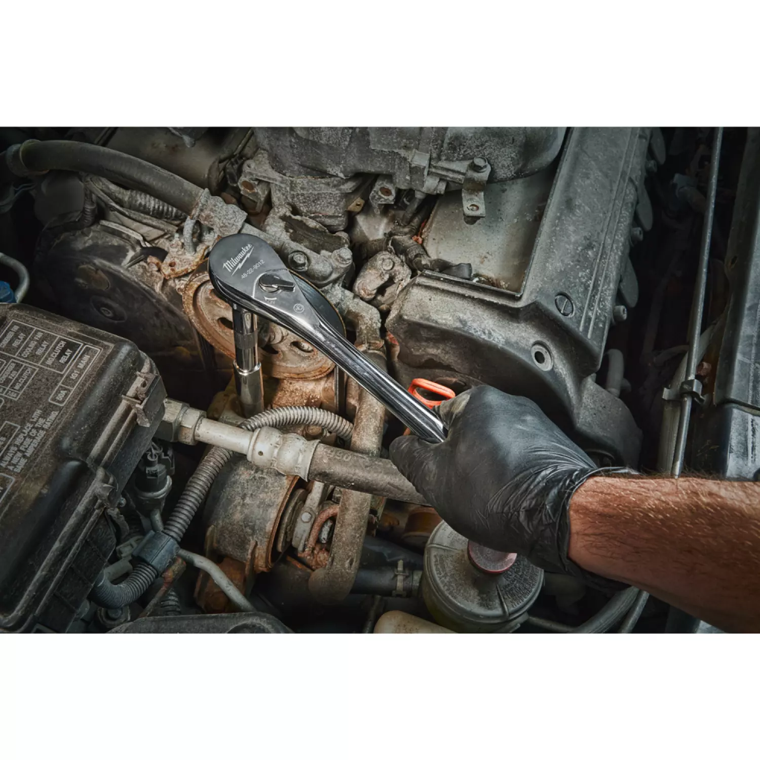 Milwaukee 4932471865 Clé à cliquet réversible - 1/2" - 286mm-image