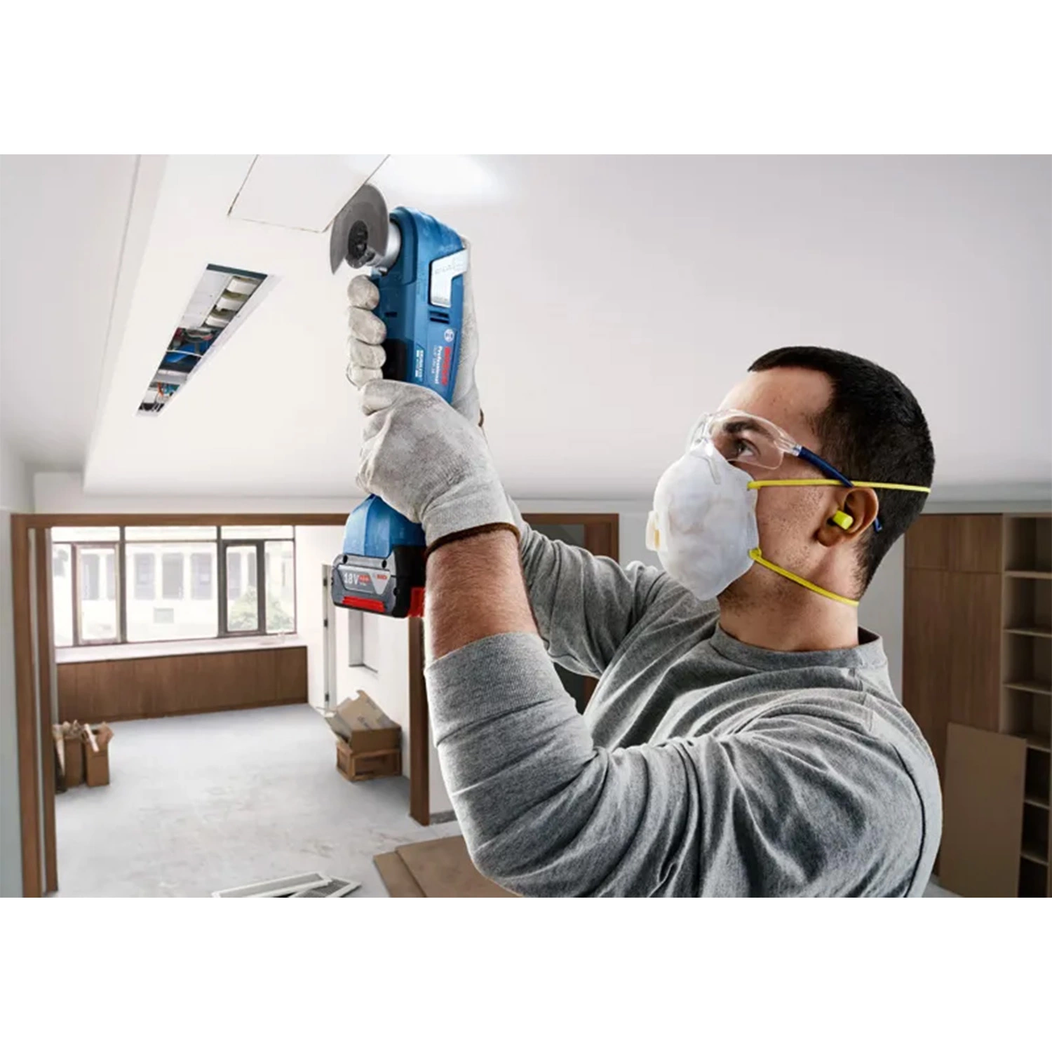 Bosch GOP 18V-34 18V Accu Multitool Body incl. accessoireset in L-Boxx-image