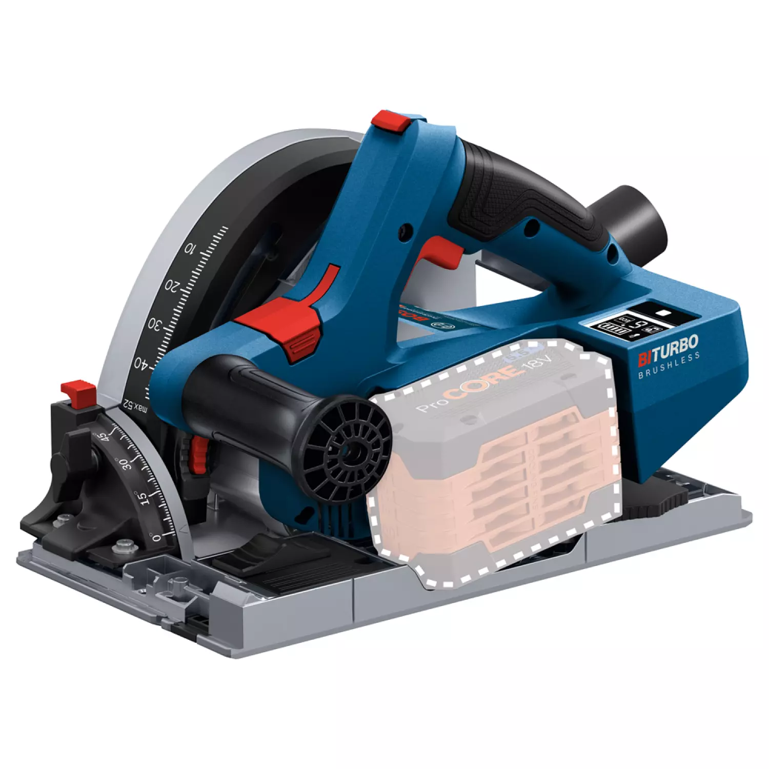 Bosch GKT 18V-52 GC SOLO 18V Li-Ion batterie scie plongeante corps dans L-Boxx - 140 mm-image