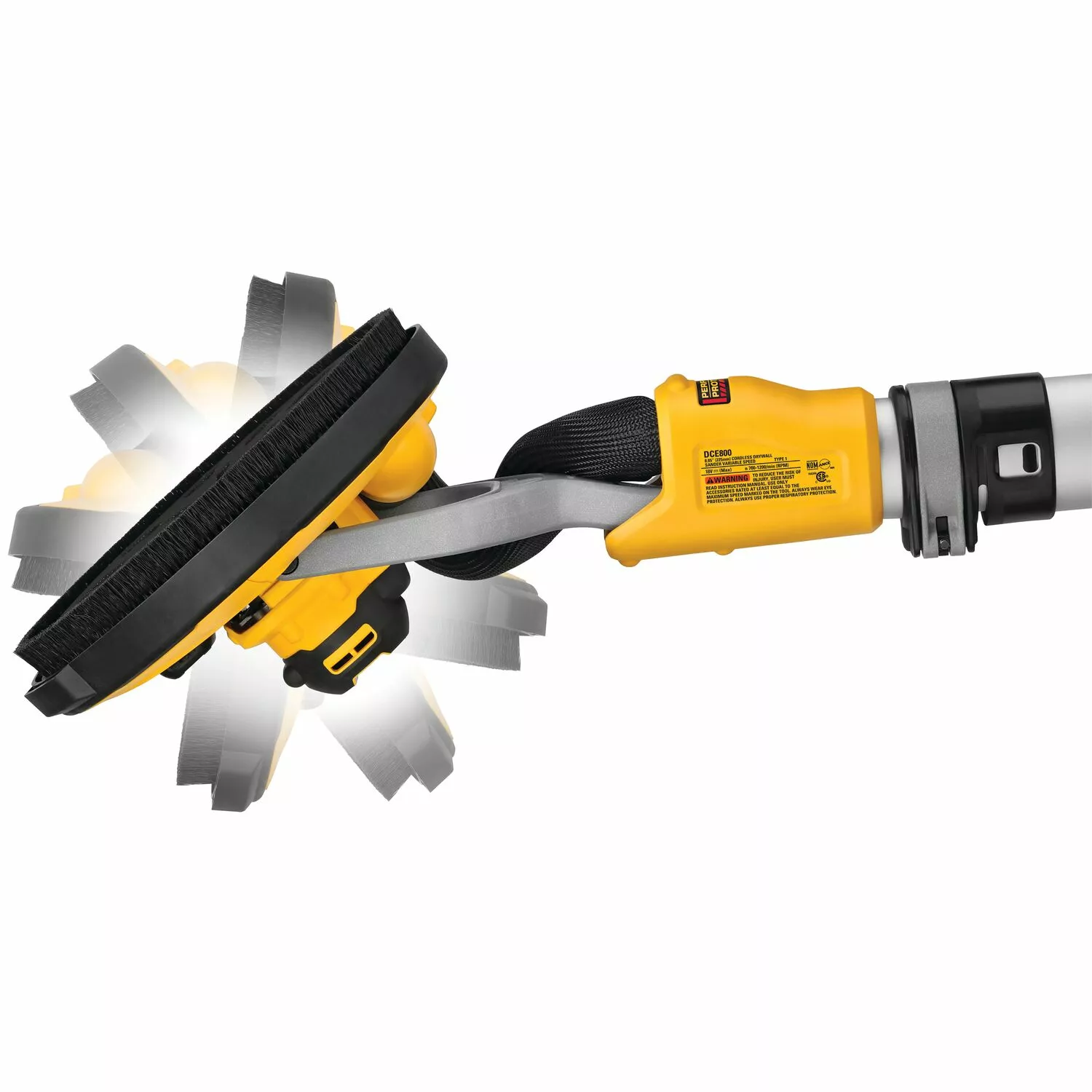 DeWALT DCE800T2-QW 18V / 54V Li-ion FlexVolt Accu langnek schuurmachine set (2x 6.0Ah accu)-image