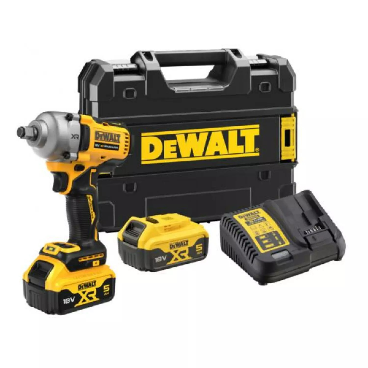 DeWALT DCF891P2T-QW 18V Li-ion XR accu slagmoersleutel set (1x 5.0Ah) in TSTAK - 1/2" - koolborstelloos-image