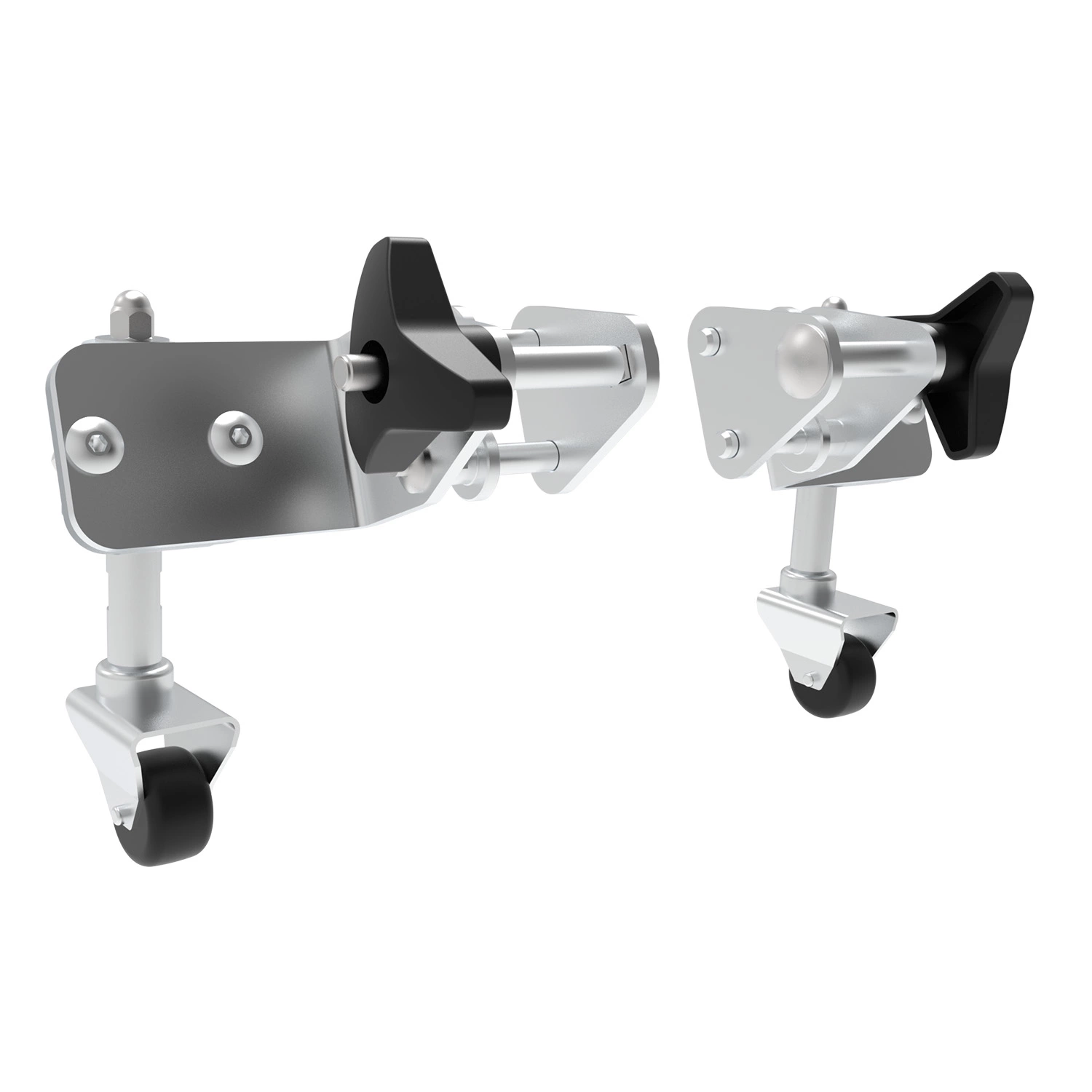 Little Jumbo 1702274304 Trekker Escabeau - Simple - Aluminium - 1 x 4 marches - max. hauteur de travail 2,9m - roues