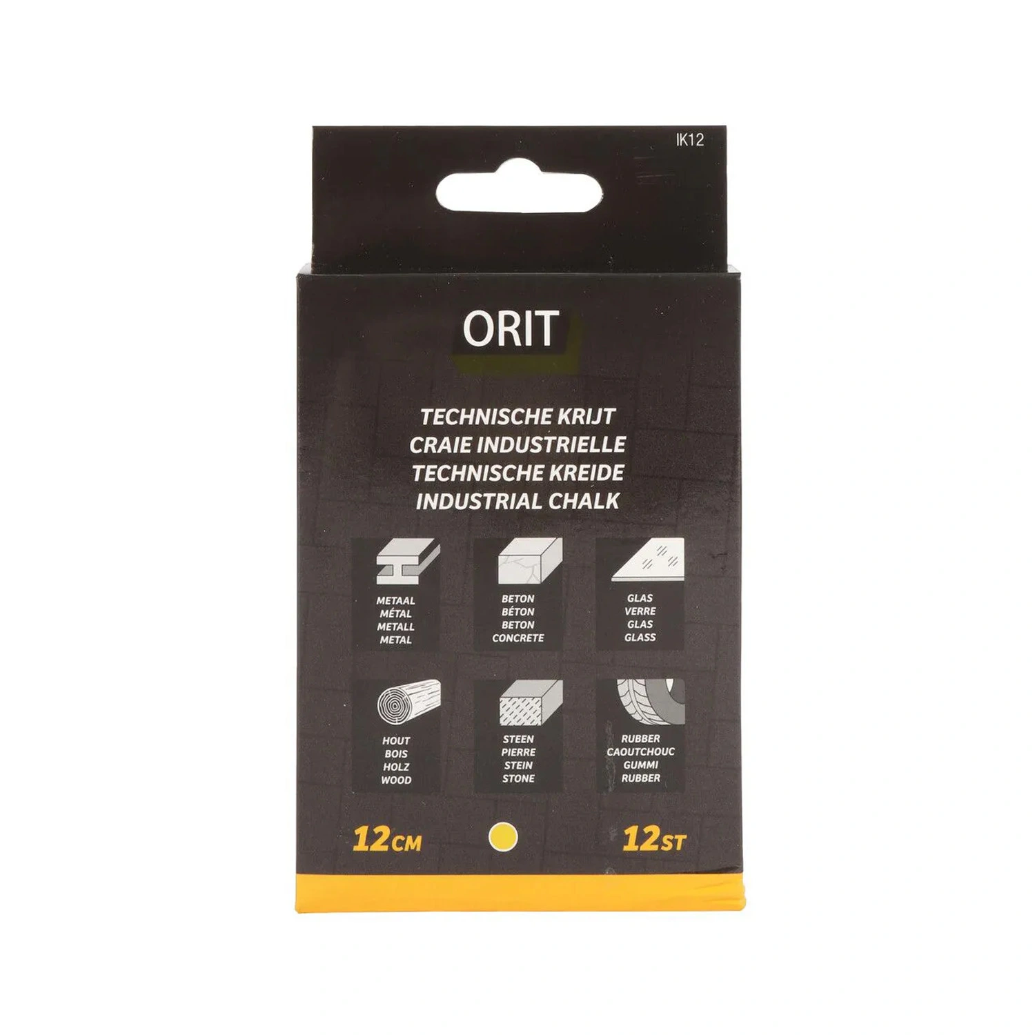 Orit IK12 Technisch Markeerkrijt - Geel (12st)
