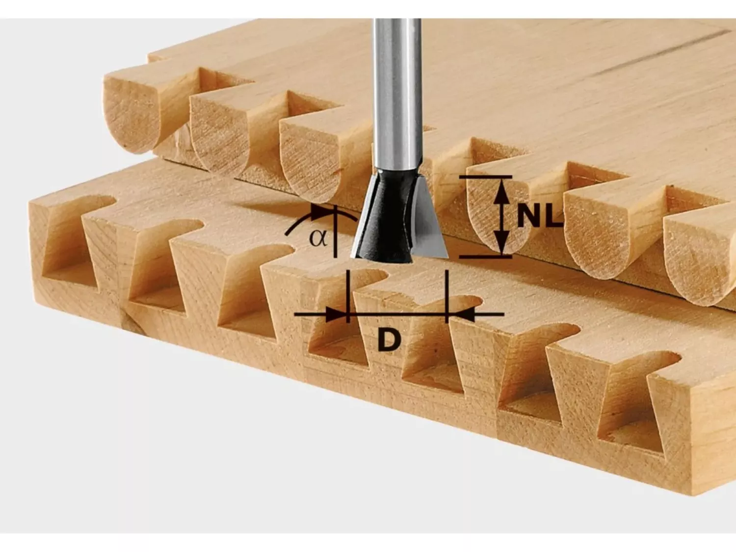 Festool 491165 HW S8 D20/26/10 HW schacht zwaluwstaartfrees - 8mm - 491165-image