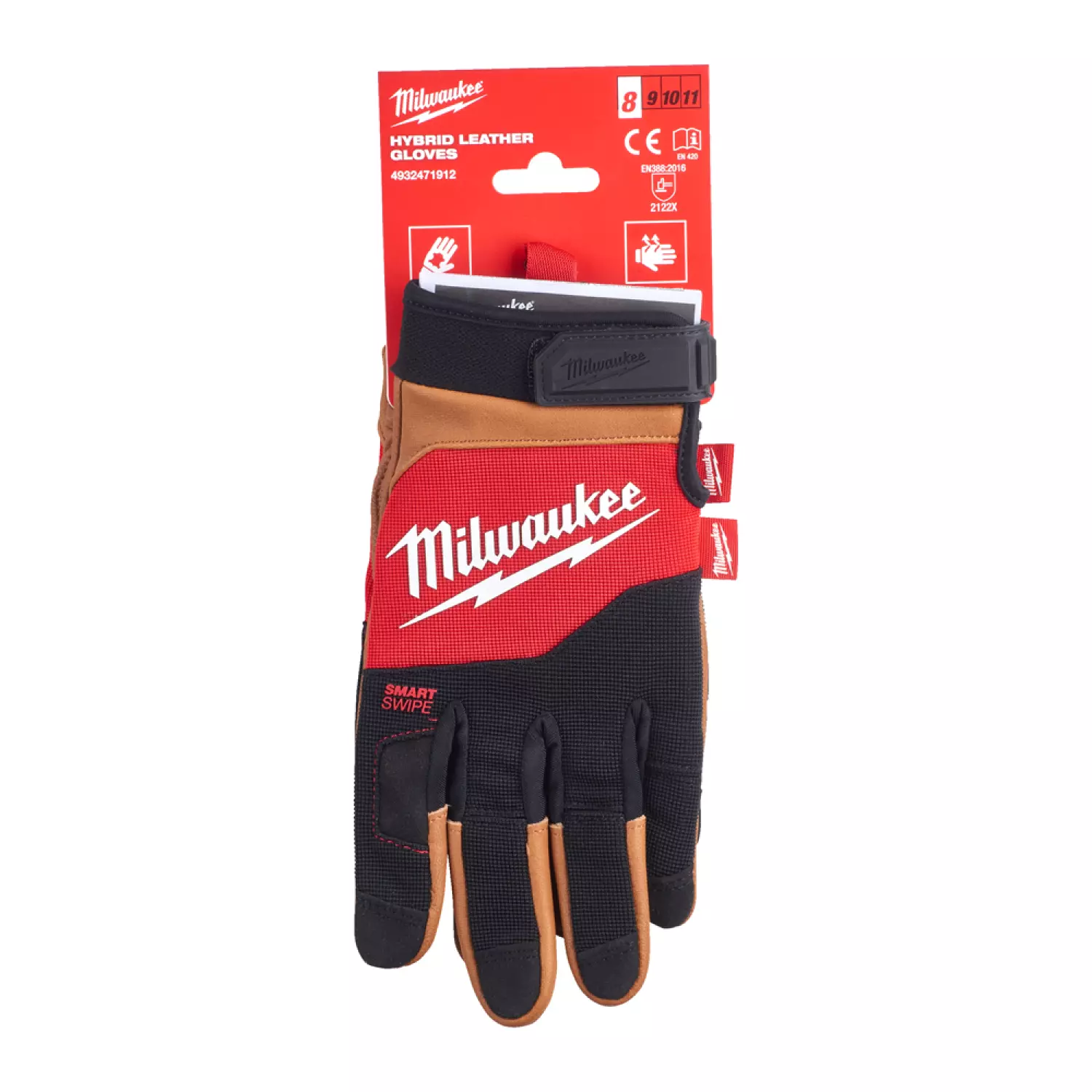 Milwaukee 4932471912 - Gants cuir hybrides - M/8-image