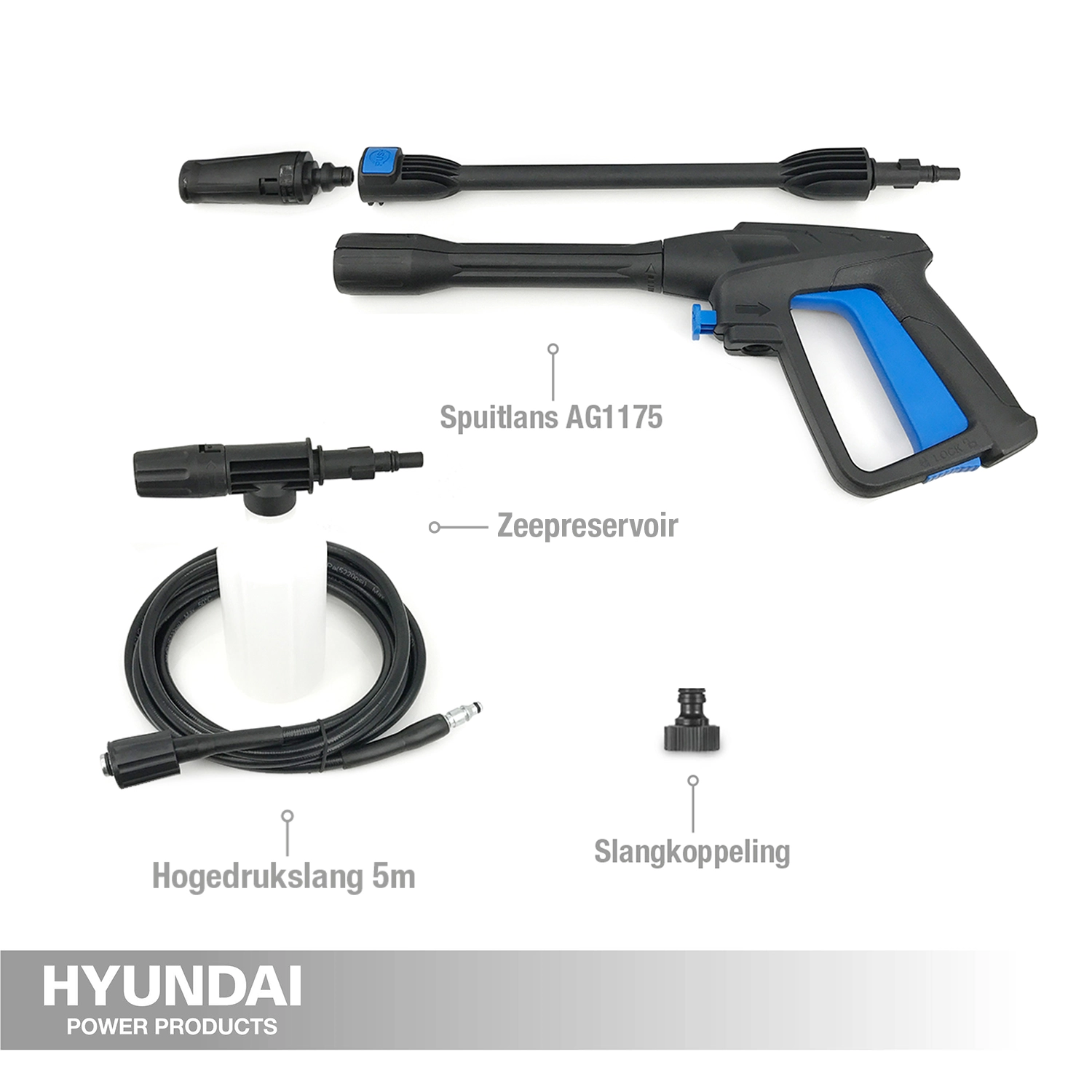 Hyundai 57504 Hogedrukreiniger - 135 bar - 1600W