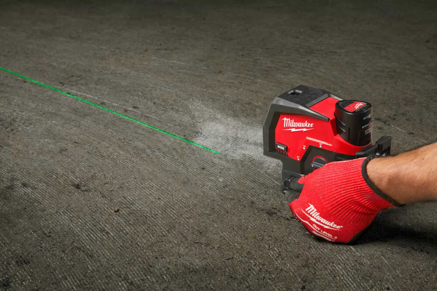 Milwaukee M12 CLLP-0C 12V Li-Ion accu laser body in koffer - 2 lijnen - Groen - 38m-image