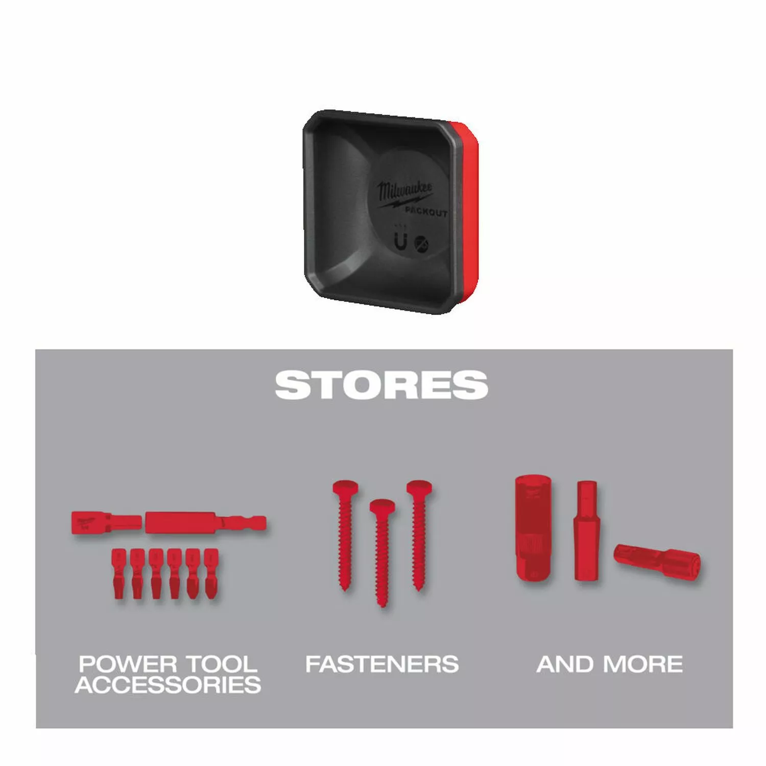 Milwaukee 4932493380 Plateaux magnétiques Packout 10x10 cm-image