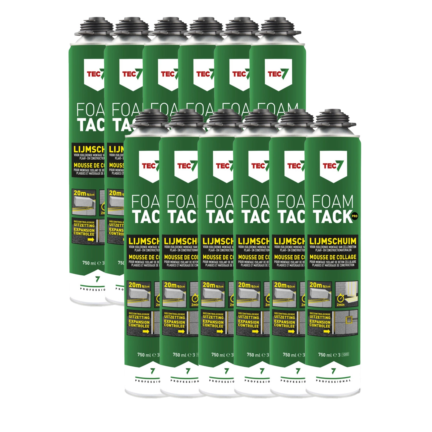 TEC7 FoamTack Pro Lijmschuim - 750ml (12st)-image