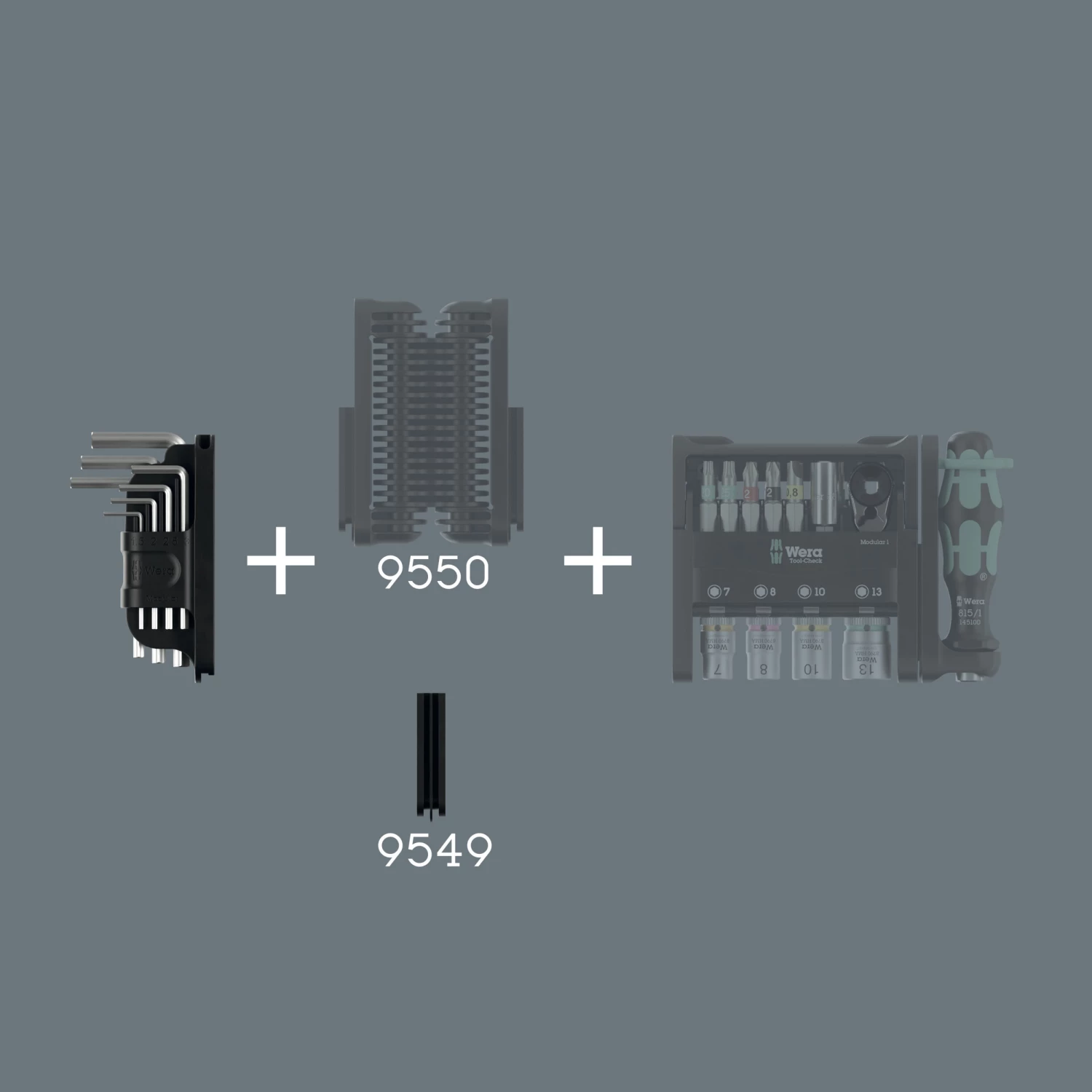 Wera 05049003001 7-delige Tool-Check Modular Hex-Plus 1 Inbussleutelset-image