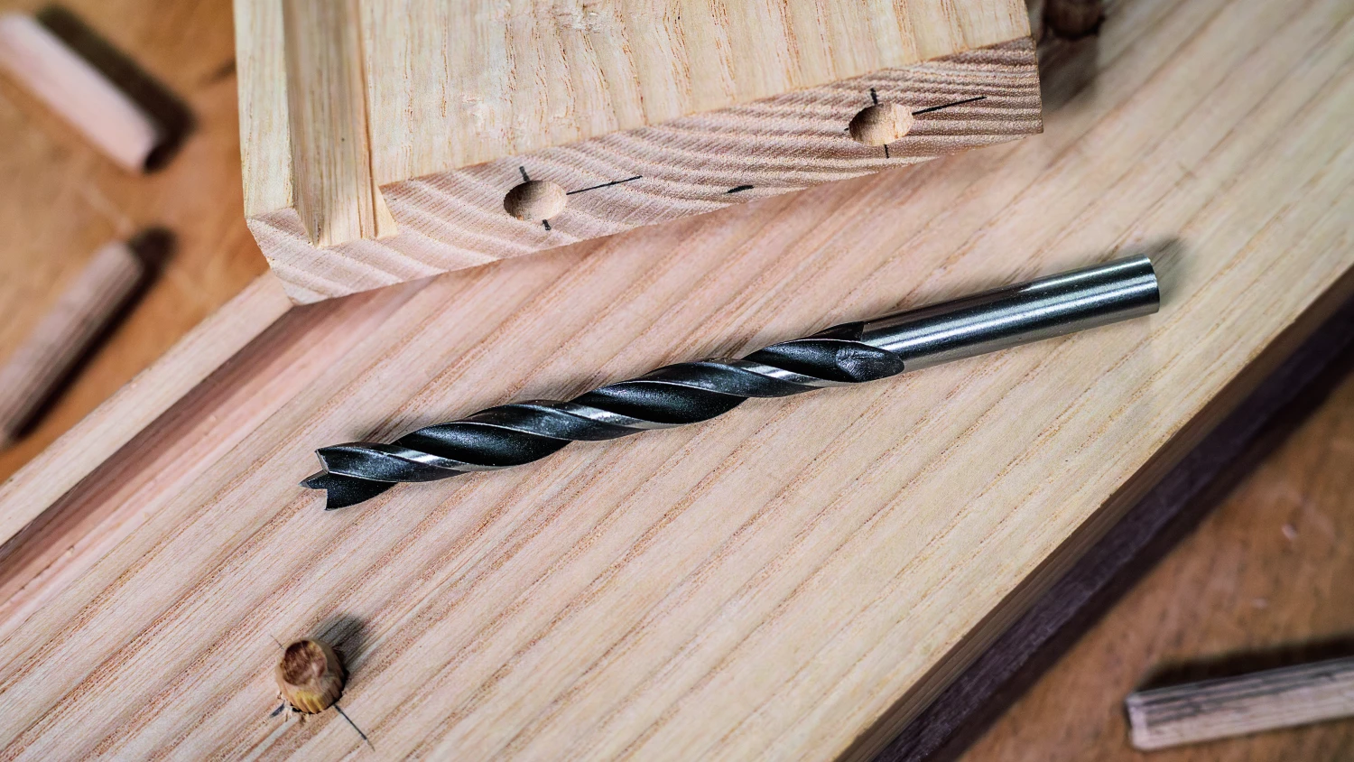 Bosch 2607010527 - Set 5 pièces mèche hélicoïdal à bois Robust Line, 4; 5; 6; 8; 10 mm-image