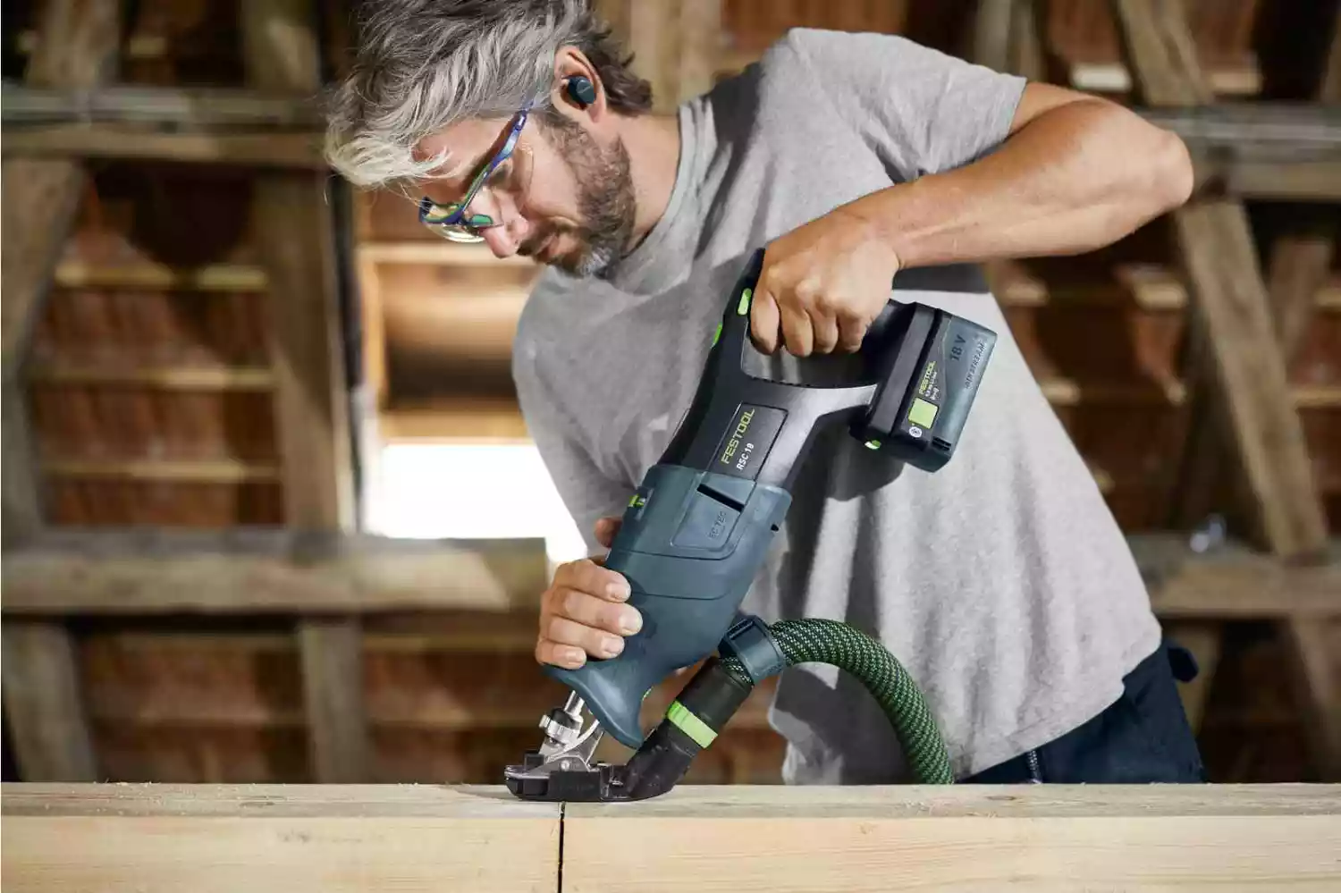 Festool RSC 18 EB-Basic 18V Li-Ion accu reciprozaag body in Systainer - 230mm-image