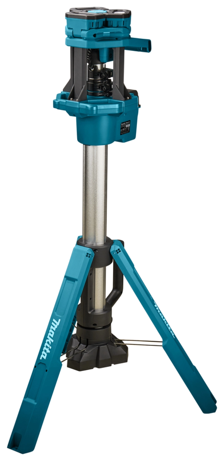 Makita NLADML814 Lampe de chantier sans-fil sur trépied - 14,4V-18V Li-ion - 3 spots - 100-220 cm - 3000 lumen-image