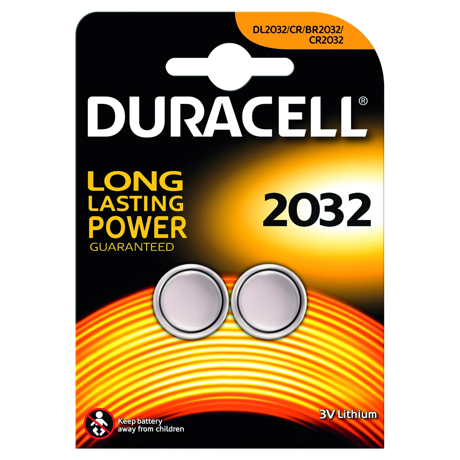 Duracell D203921 Piles bouton au lithium CR 2032 - 2 pièces-image