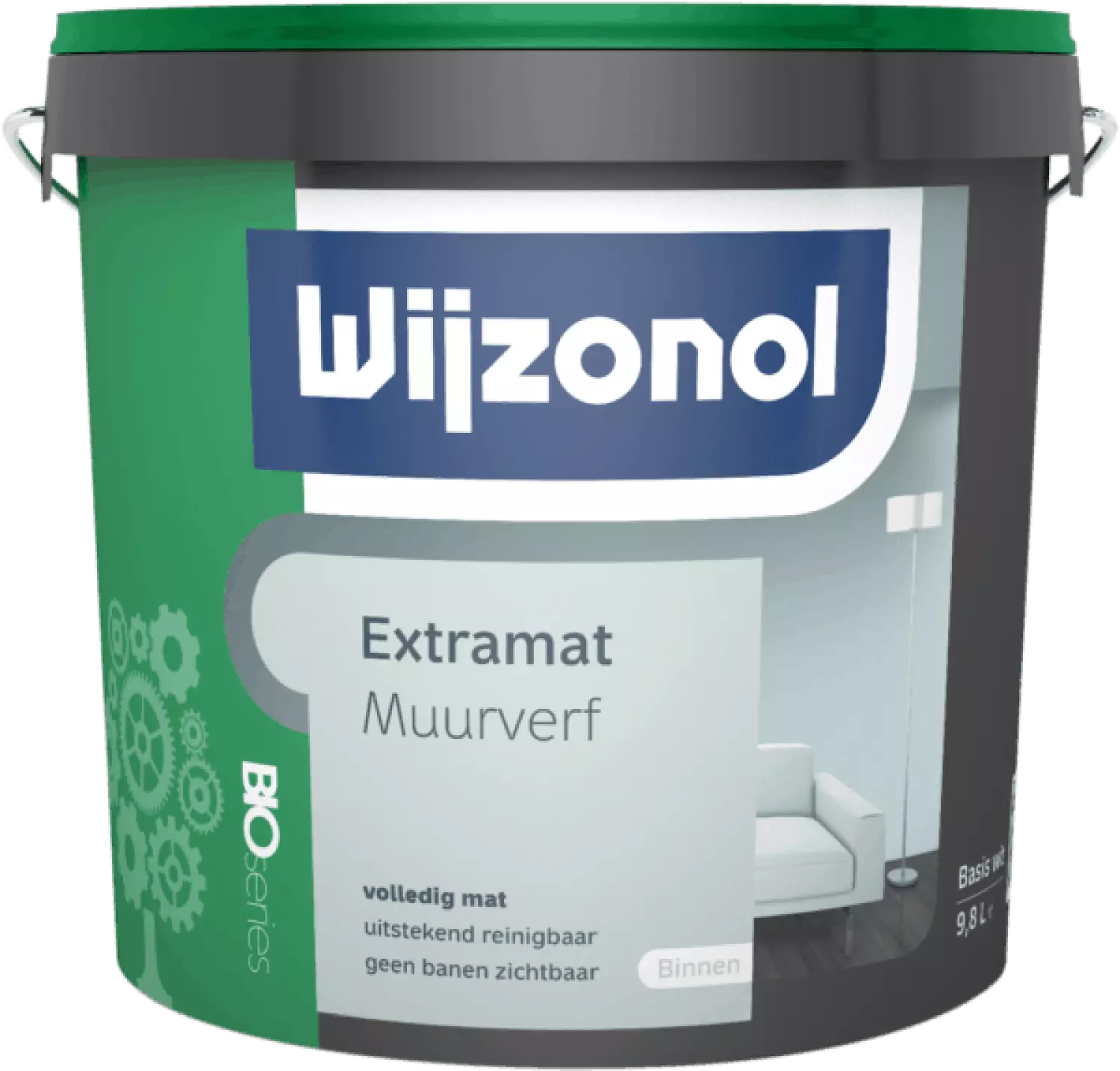 Wijzonol Extramat Muurverf BIO series - op kleur gemengd - 10L-image