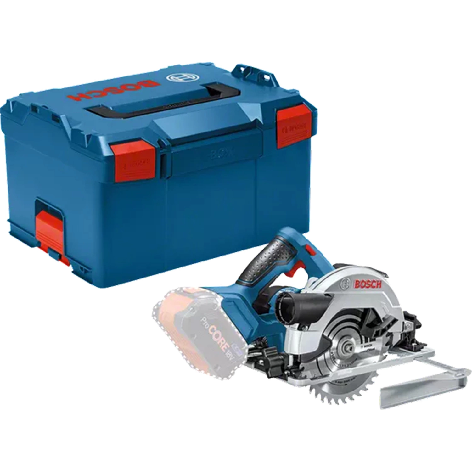 Bosch GKS 18V-57 G 18V Li-Ion accu cirkelzaag set (2x 4,0Ah accu) in L-Boxx - 165mm-image