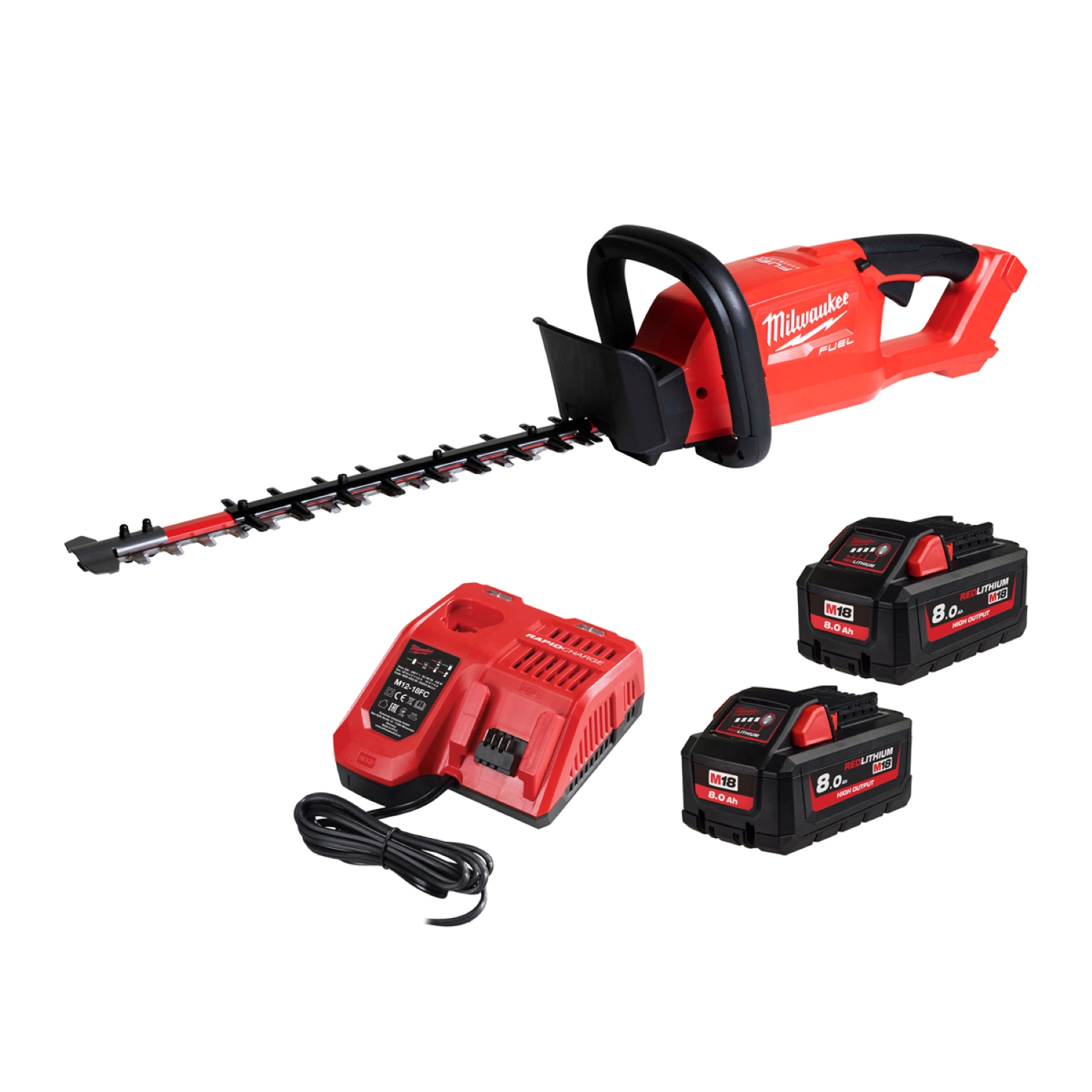 Milwaukee M18 FHET45-802 FUEL 18V Li-Ion accu heggenschaar set (2x 8.0ah) - 450 mm-image