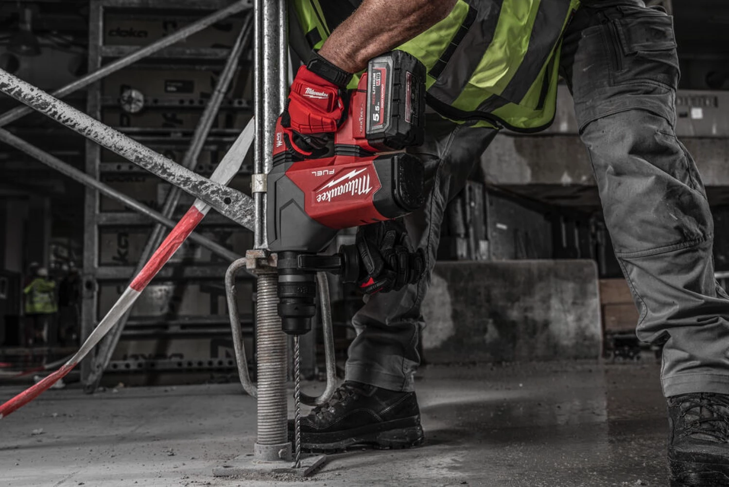 Milwaukee M18 ONEFHPX-802X 18V Li-ion accu SDS-plus combihamer set (2x 8.0Ah accu) in HD Box - 5,0J-image