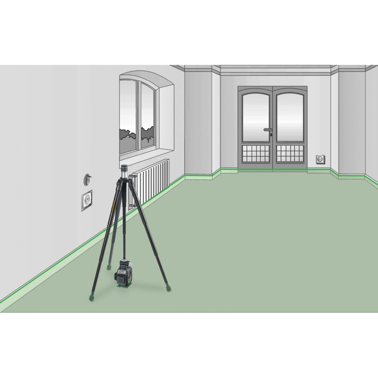 Laserliner SpiderStand Trépied laser - réglable - 35-150 cm-image