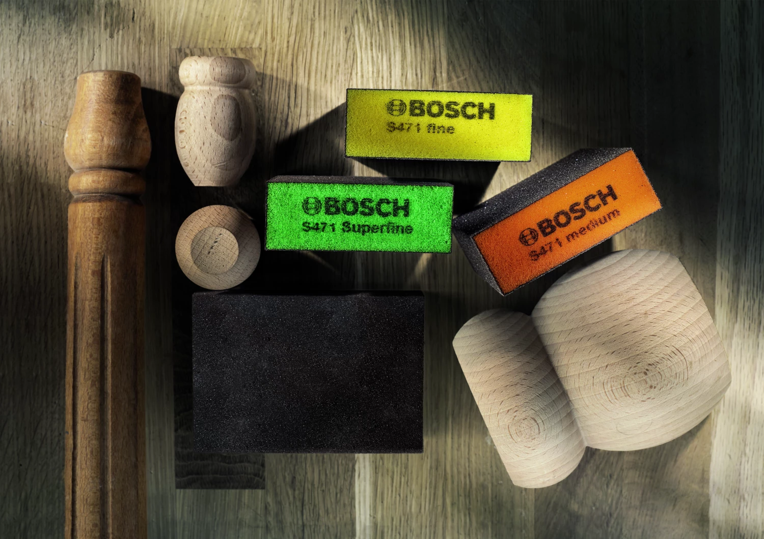 Bosch EXPERT 2608901175 - EXPERT Set 3 pièces éponge abrasive, 69 x 97 x 26 mm, M, F, SF-image