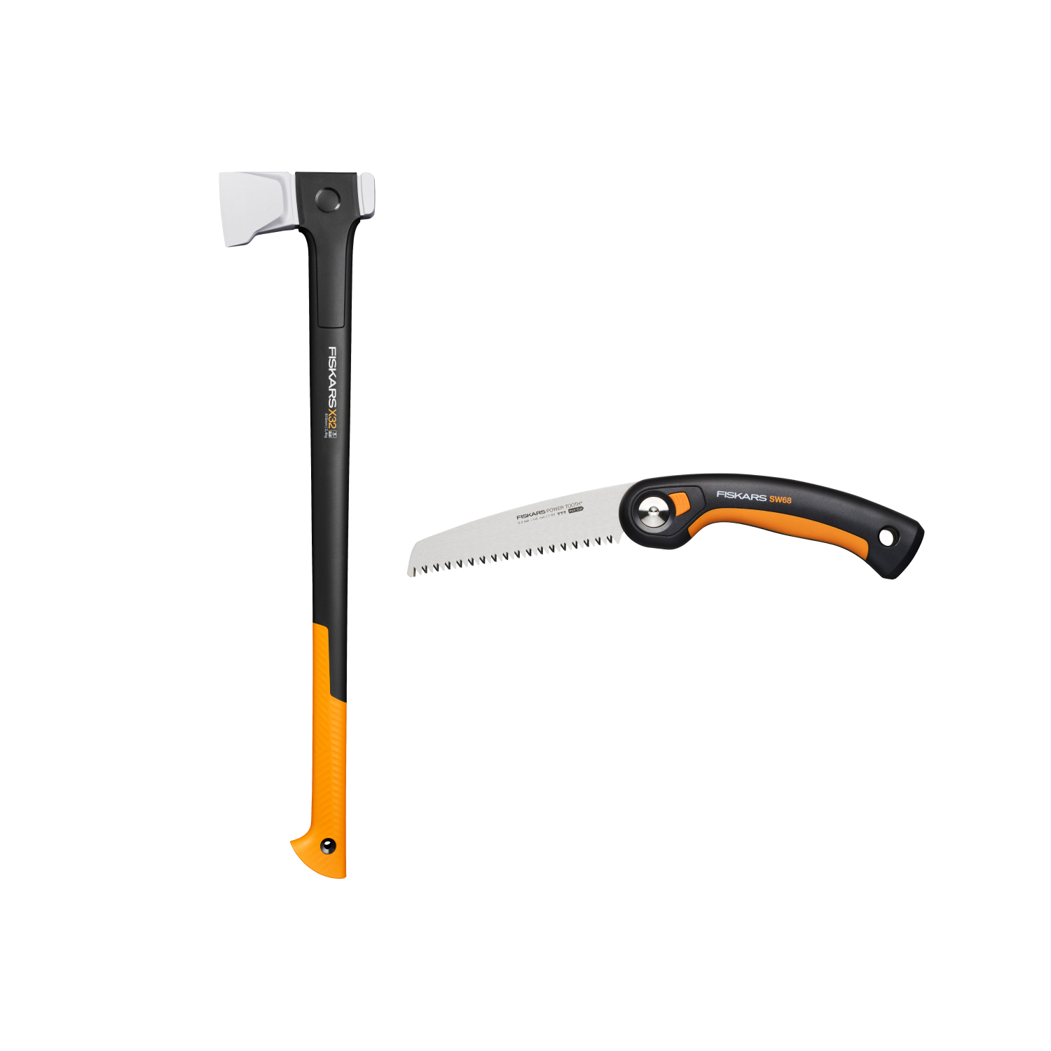 Fiskars 1075435 X32 Kloofbijl L inclusief gratis SW68 Handzaag-image