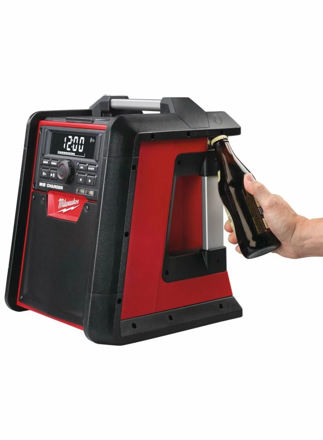 Milwaukee M18 RC-0 Radio de chantier sans fil 18 V Li-Ion avec fonction de recharge - fonctionne sur secteur et batterie-image