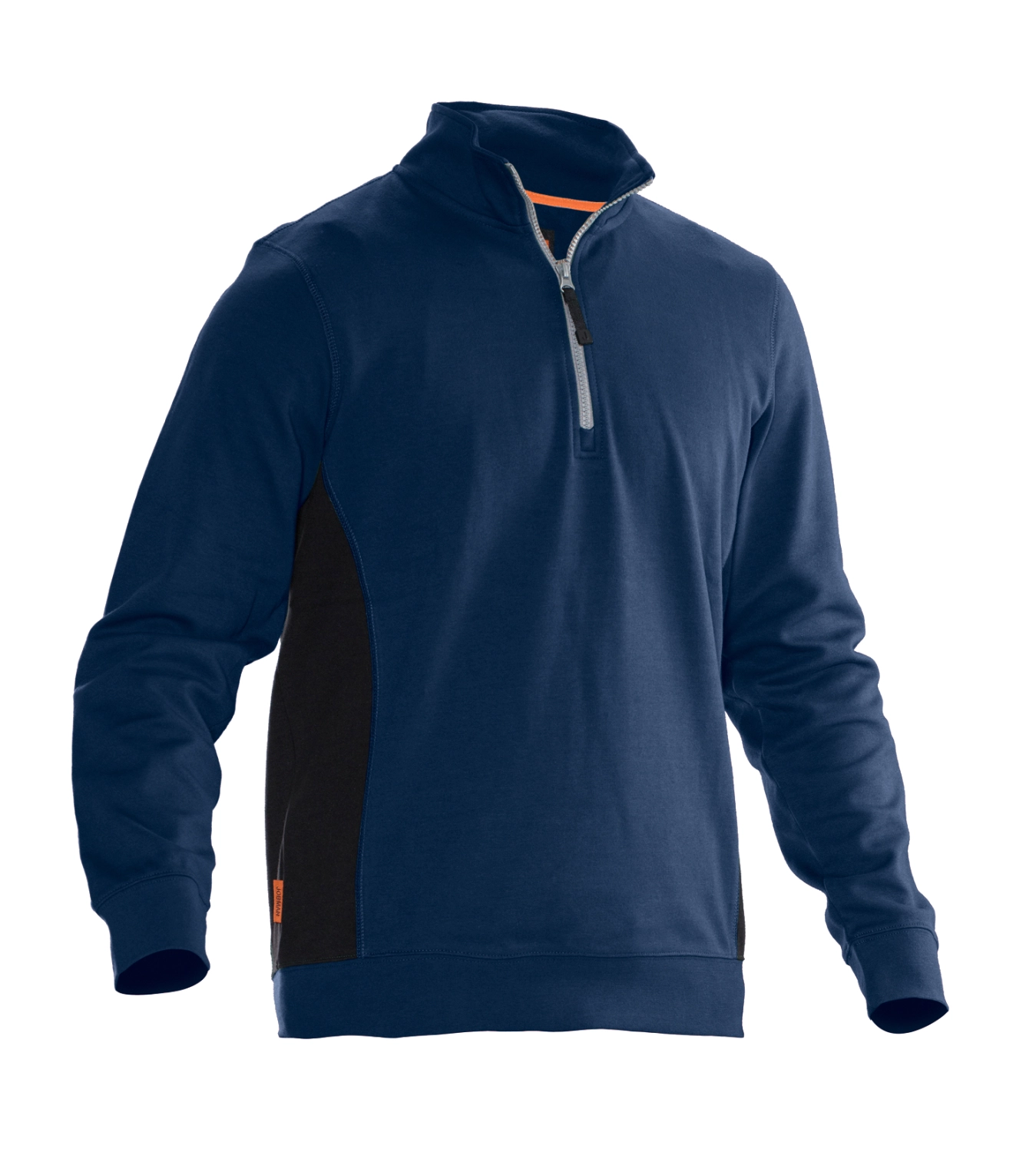 Jobman 5401 Sweatshirt met rits - Maat L - Blauw / Zwart-image