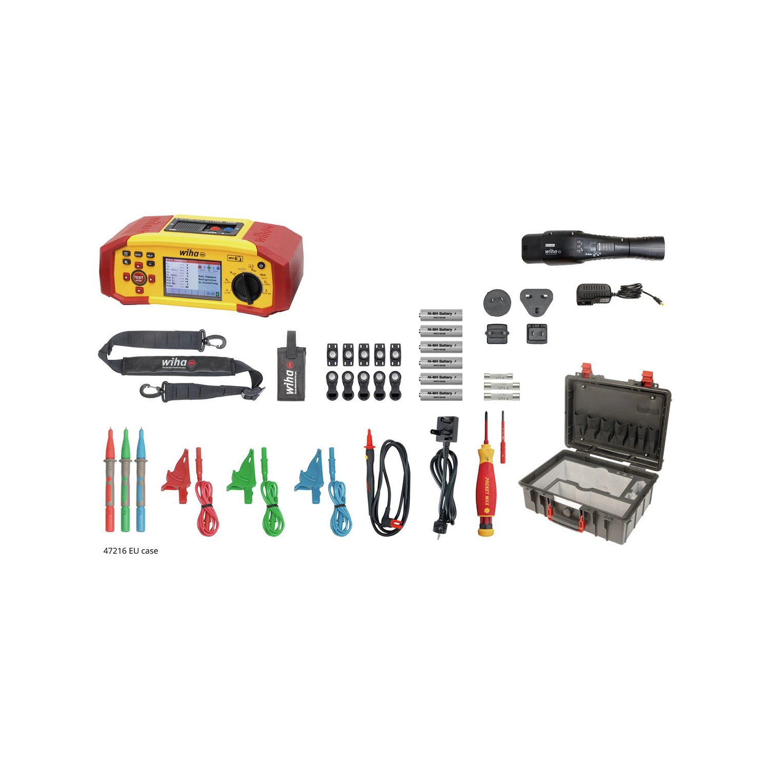 Wiha 47216 Installatietester set MFT one in koffer - incl. gereedschap en toebehoren