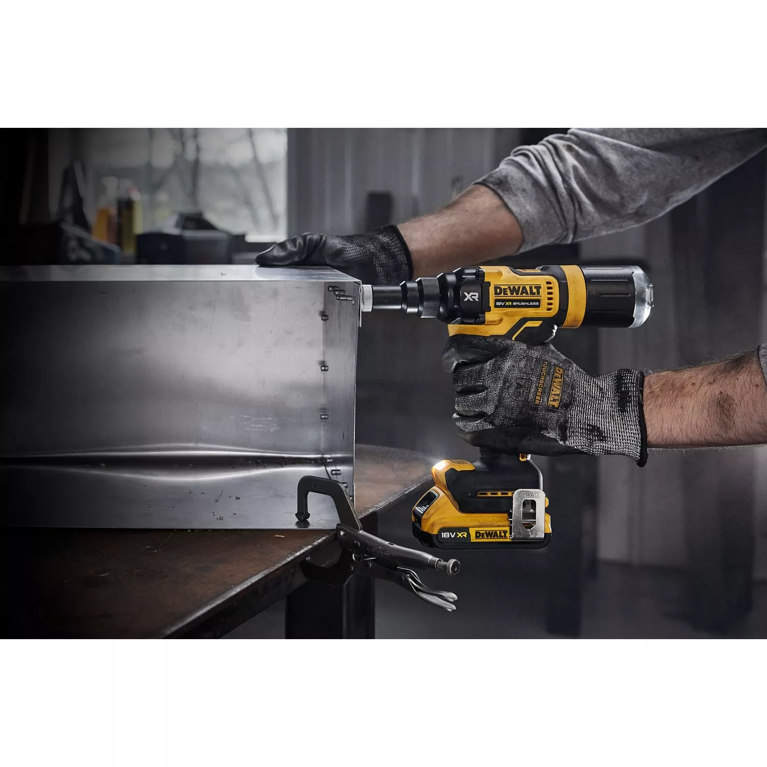 DeWALT DCF403NT Corps de pince à riveter sans fil Li-ion 18 V dans TSTAK - 4,8 mm-image