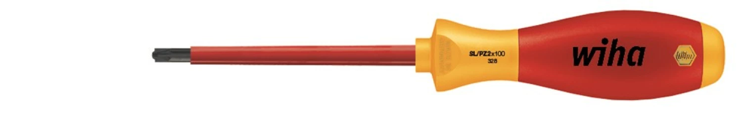 Wiha 328 SoftFinish electric PlusMinus Schroevendraaier - Pozidriv/Sleuf - PZ2 x 100mm-image