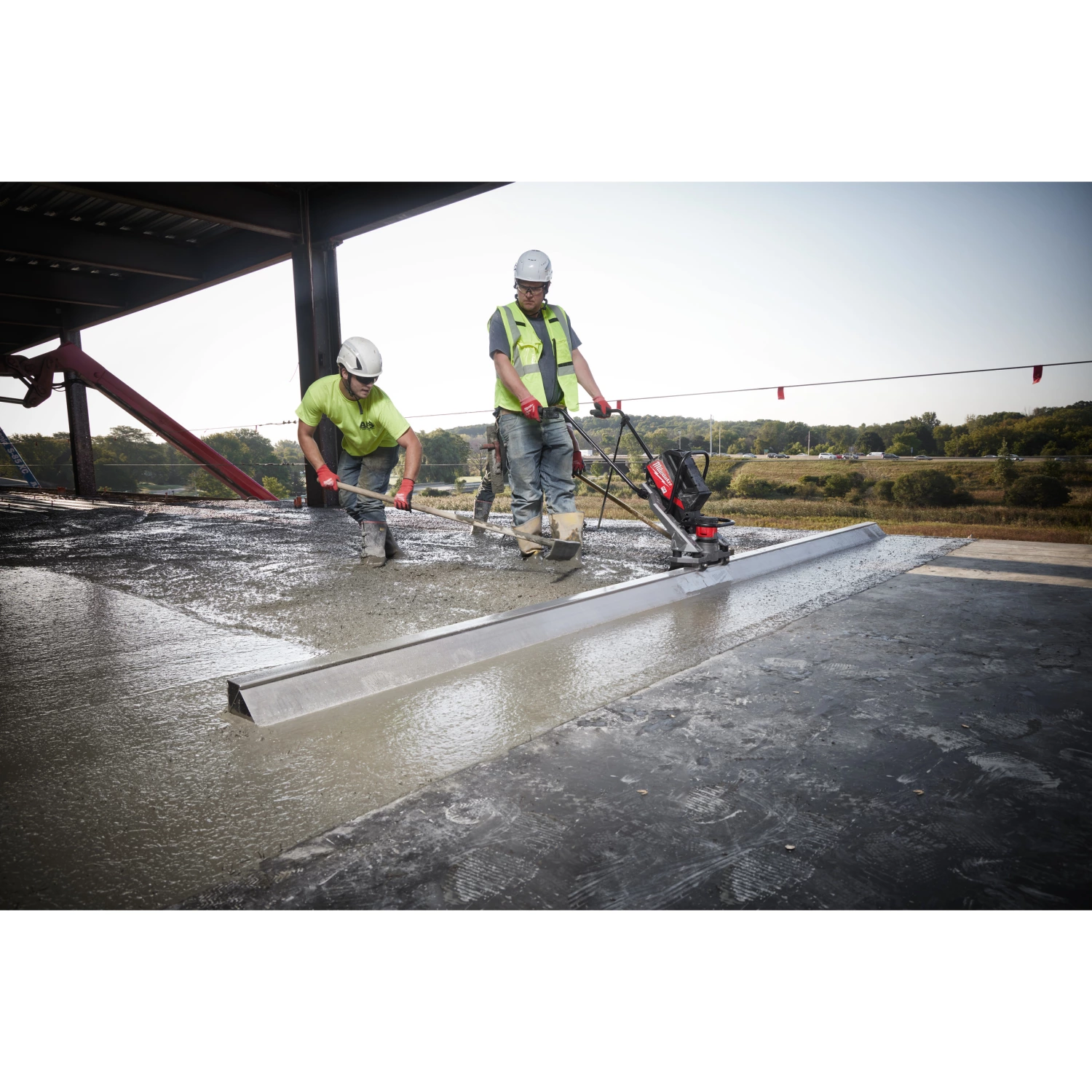 Milwaukee MXF PSC-302 MX Fuel accu beton trilspaan set (2x 3.0Ah accu)-image