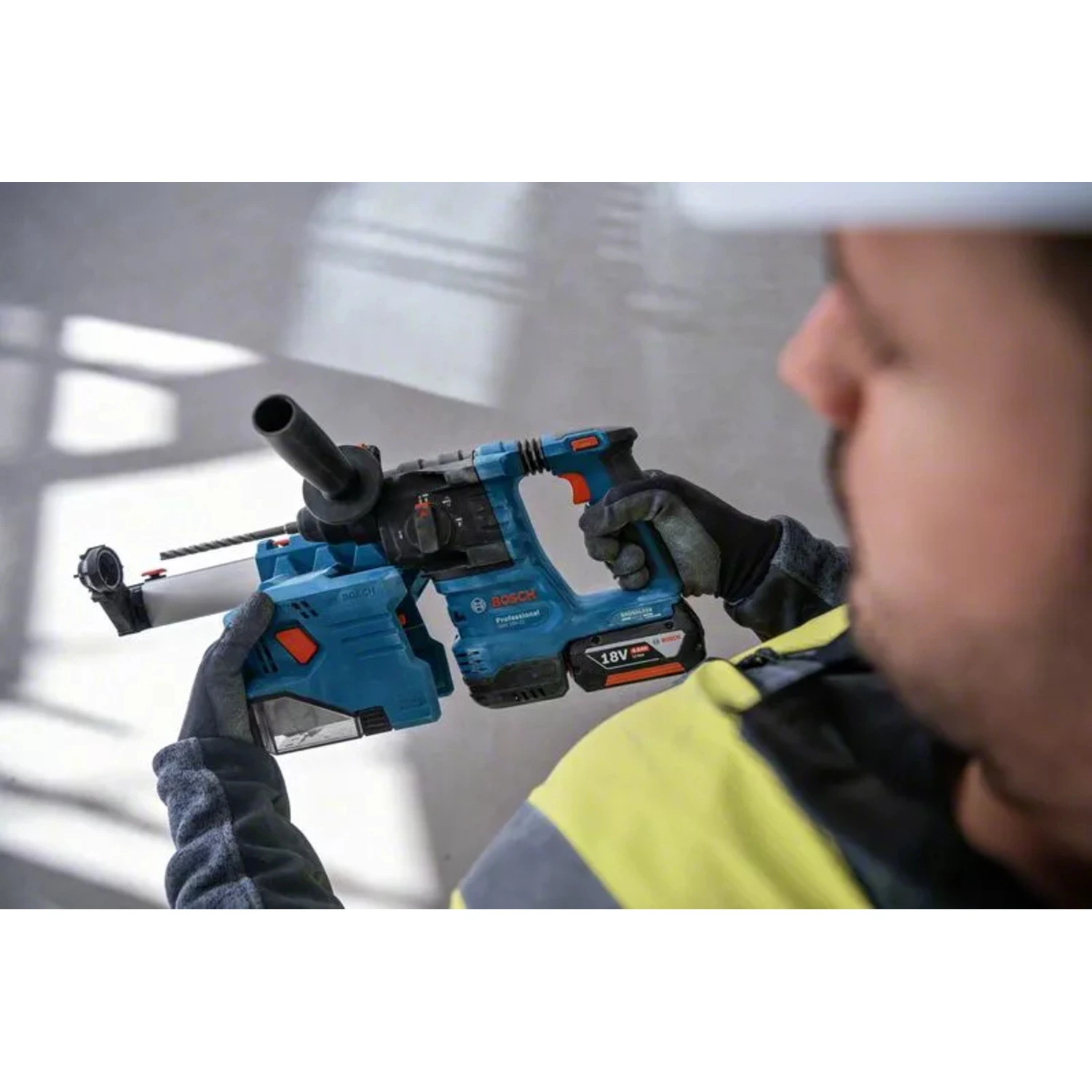 Bosch GBH 18V-22 Marteau perforateur sans fil 18V en L-Boxx - avec unité d'extraction-image