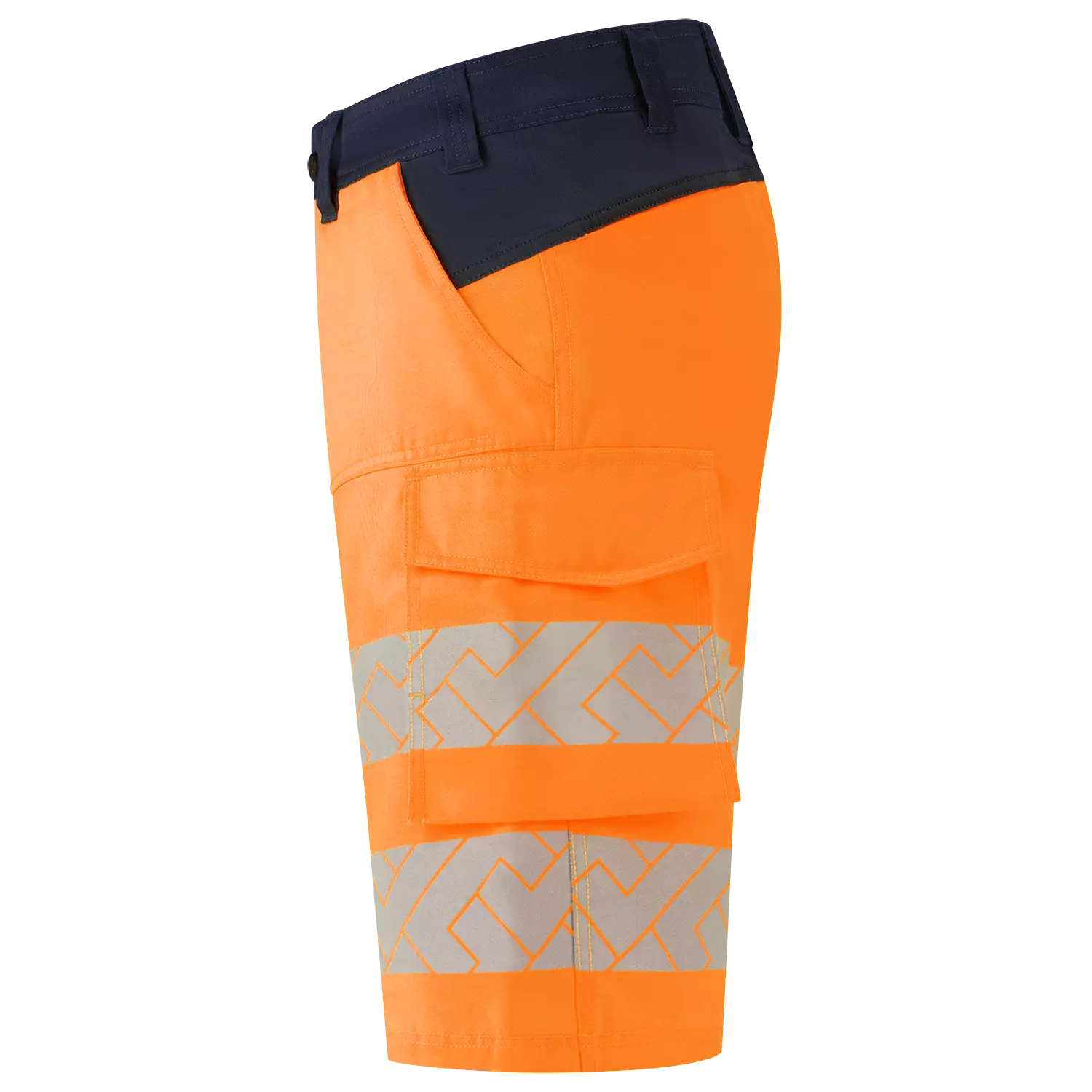 Tricorp 506124 Werkbroek Functional Stretch High Vis Redefined - Kort - FluororangeInk - 64