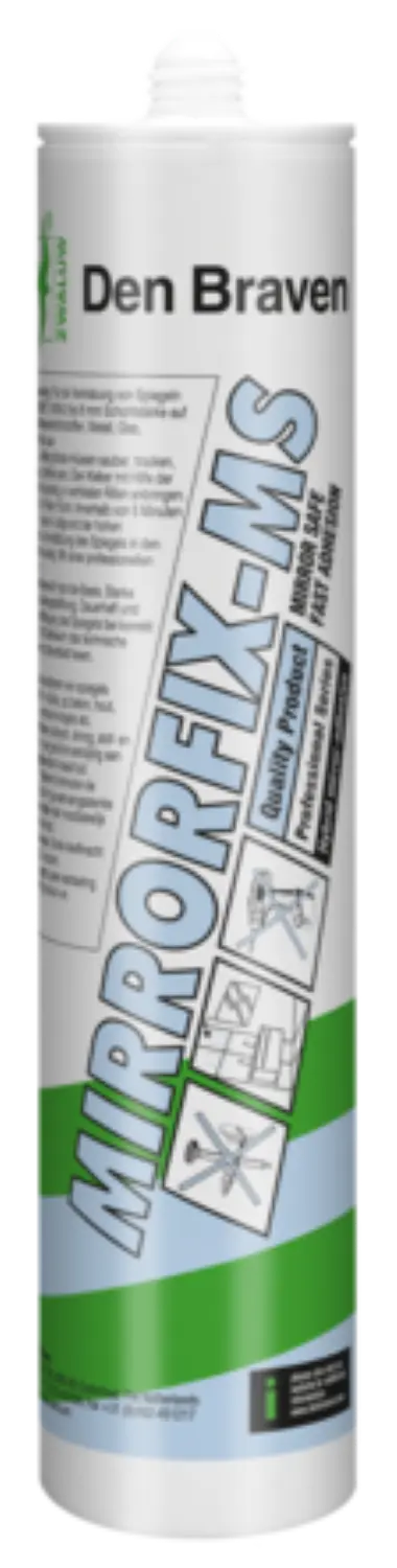 Zwaluw Den Braven 30614271 Mirrorfix-MS Colle pour miroirs - Blanc - 290 ml