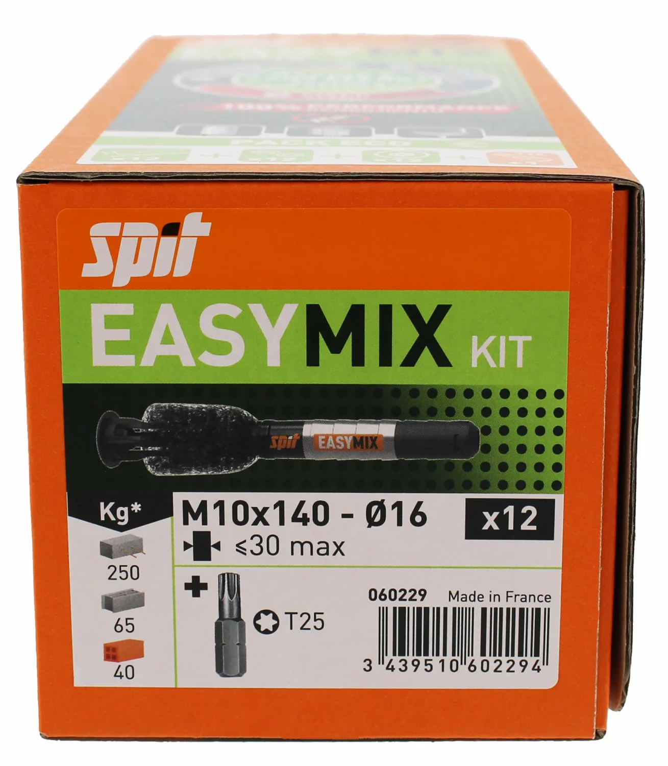 Spit 060229 Easy-Mix Chemisch Mechanisch Anker M10X40 - 12 Stuks-image