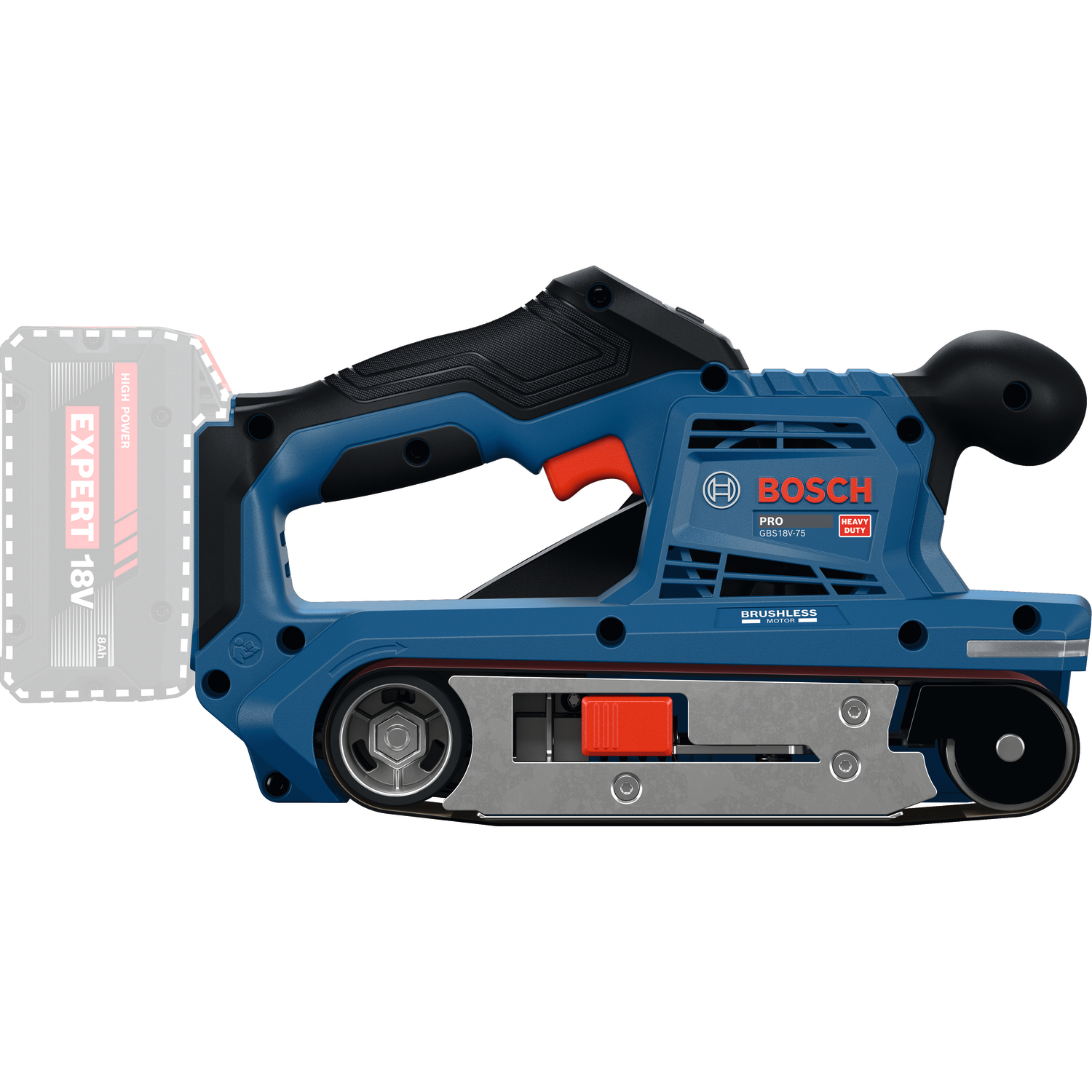 Bosch GBS18V-75 Accu Bandschuurmachine-image