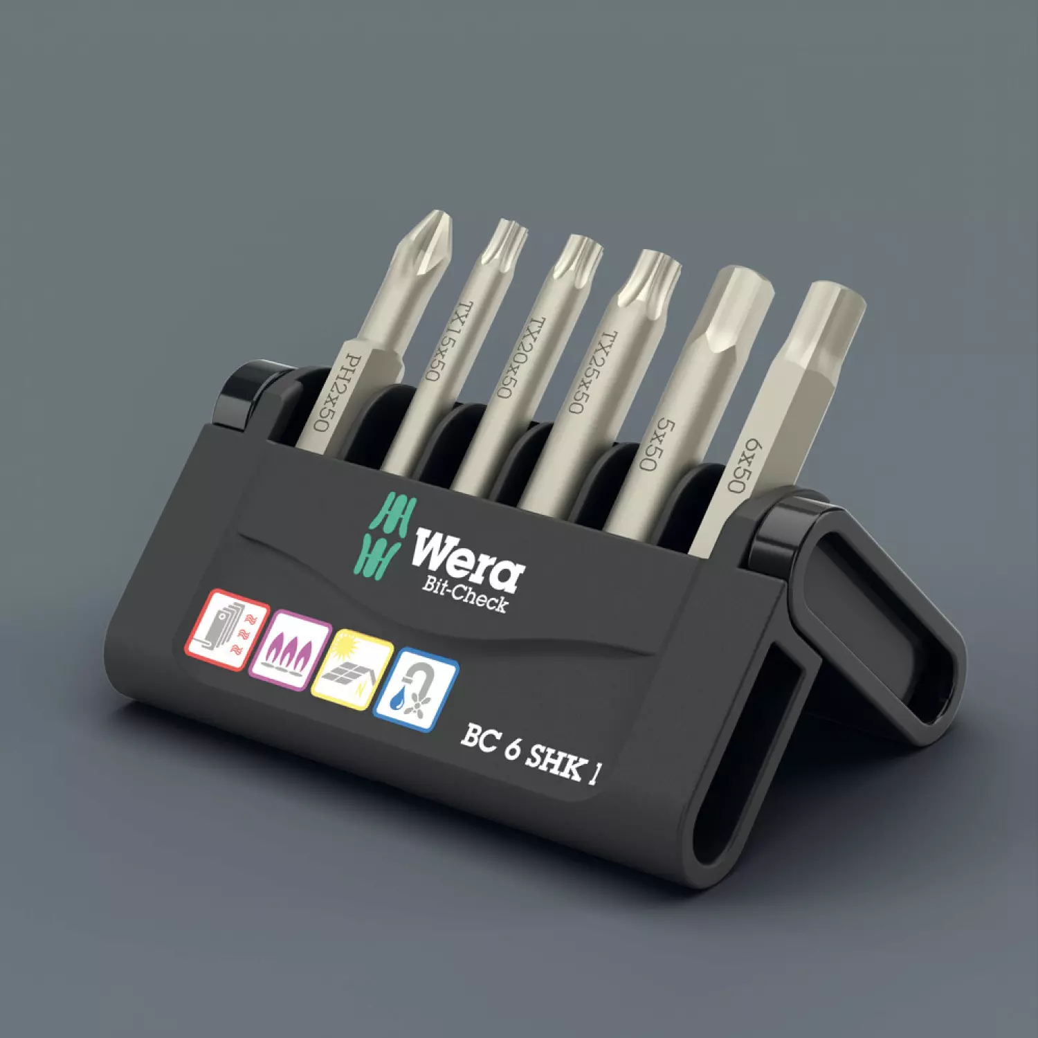 Wera 05073631001 6 pièces Bit-Check 6 SHK 1 SB set-image