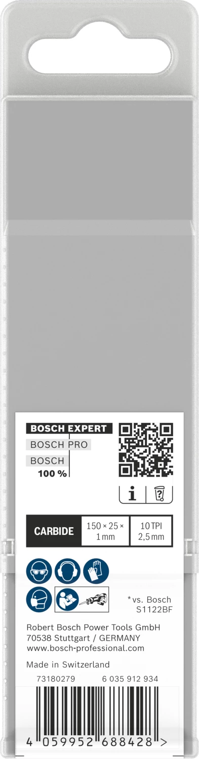 Bosch EXPERT S955HHC Lame de scie sabre Medium-Thick Tough - 150 mm - métal (10 pièces)