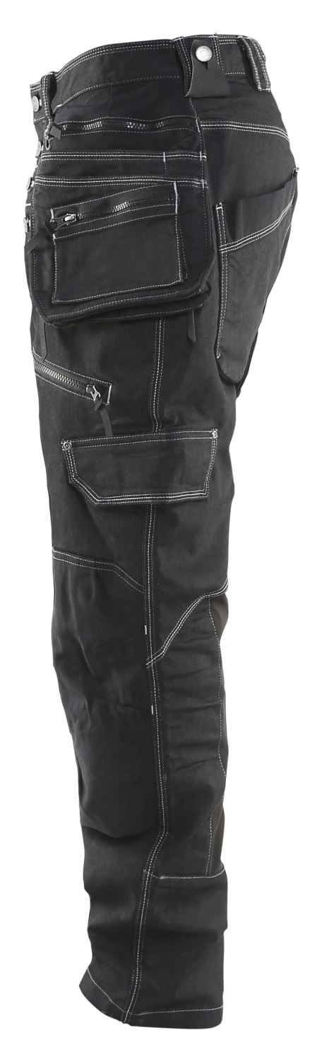 Blåkläder X1900 Werkbroek Baggy Denim Stretch 1999 - Zwart - Maat 56 (XL)-image