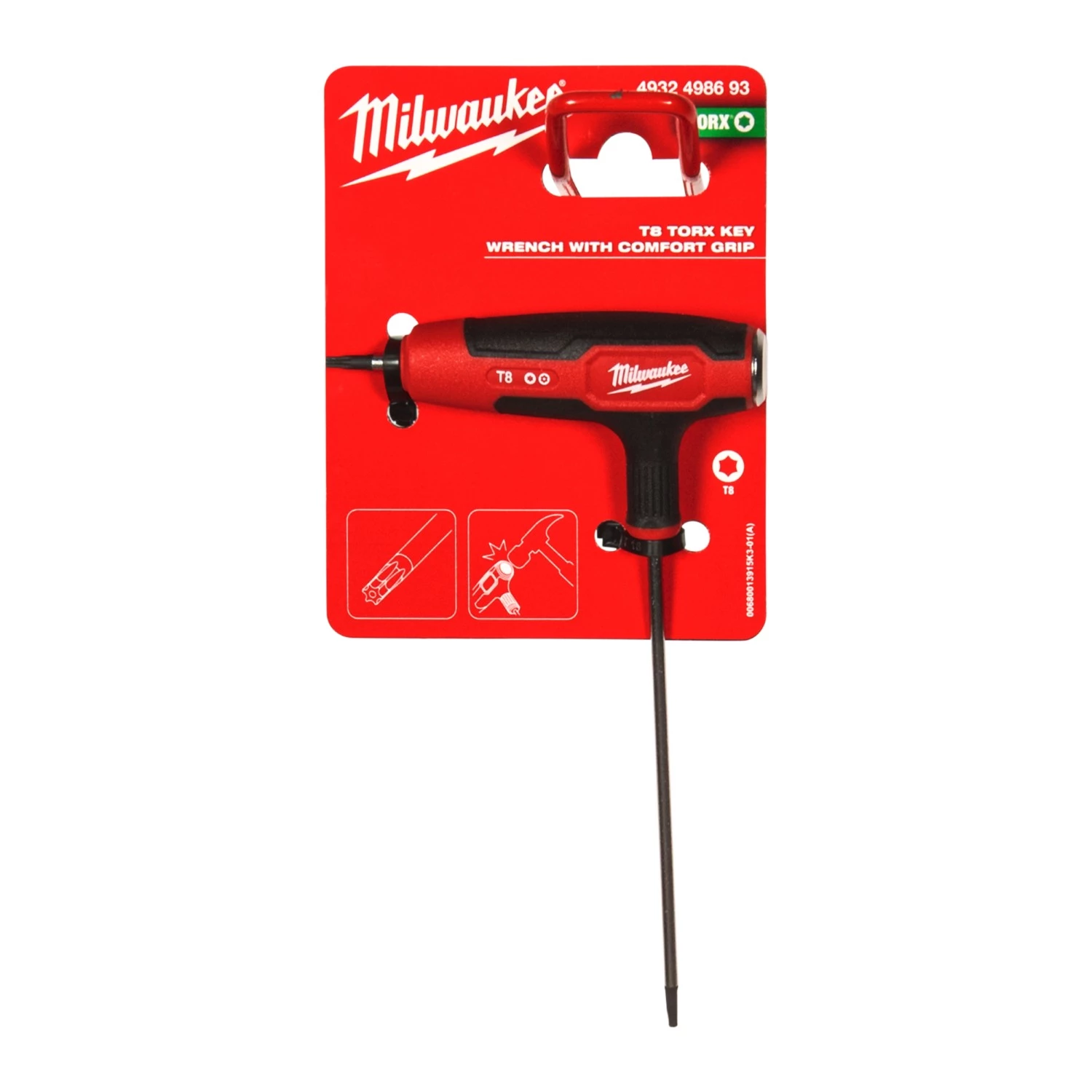 Milwaukee 4932498693 Tournevis Torx à poignée en T avec prise confortable - T8-image