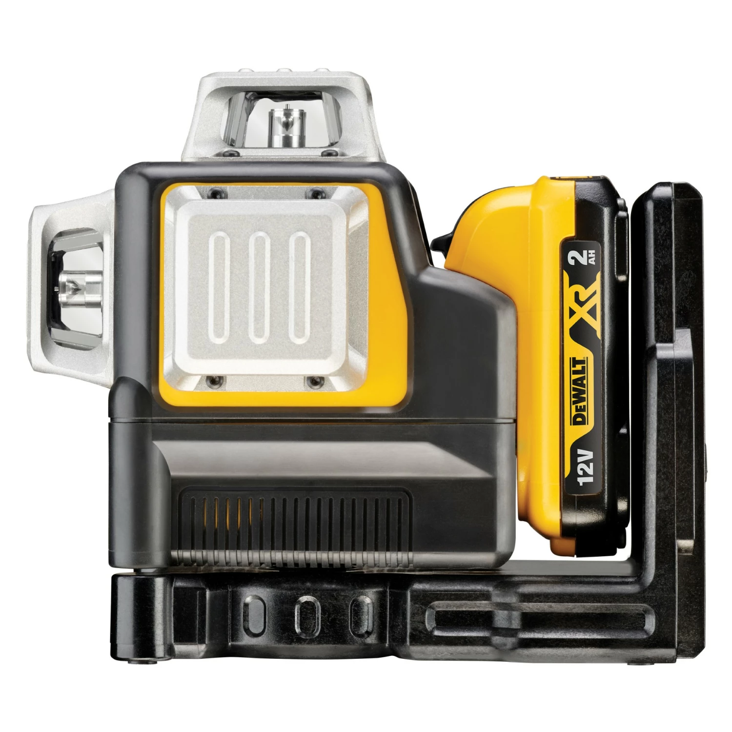 DeWALT DCE089D1R 10,8V Li-Ion accu zelfnivellerende 3x360° graden multilijnlaser set (1x 2.0Ah accu) in koffer - 3 lijnen - 15m - rood-image