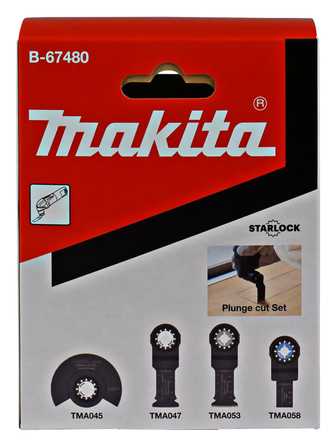 Makita B-67480 Scie Cloche Scie Cloche Multi-outil Starlock 4 pièces-image